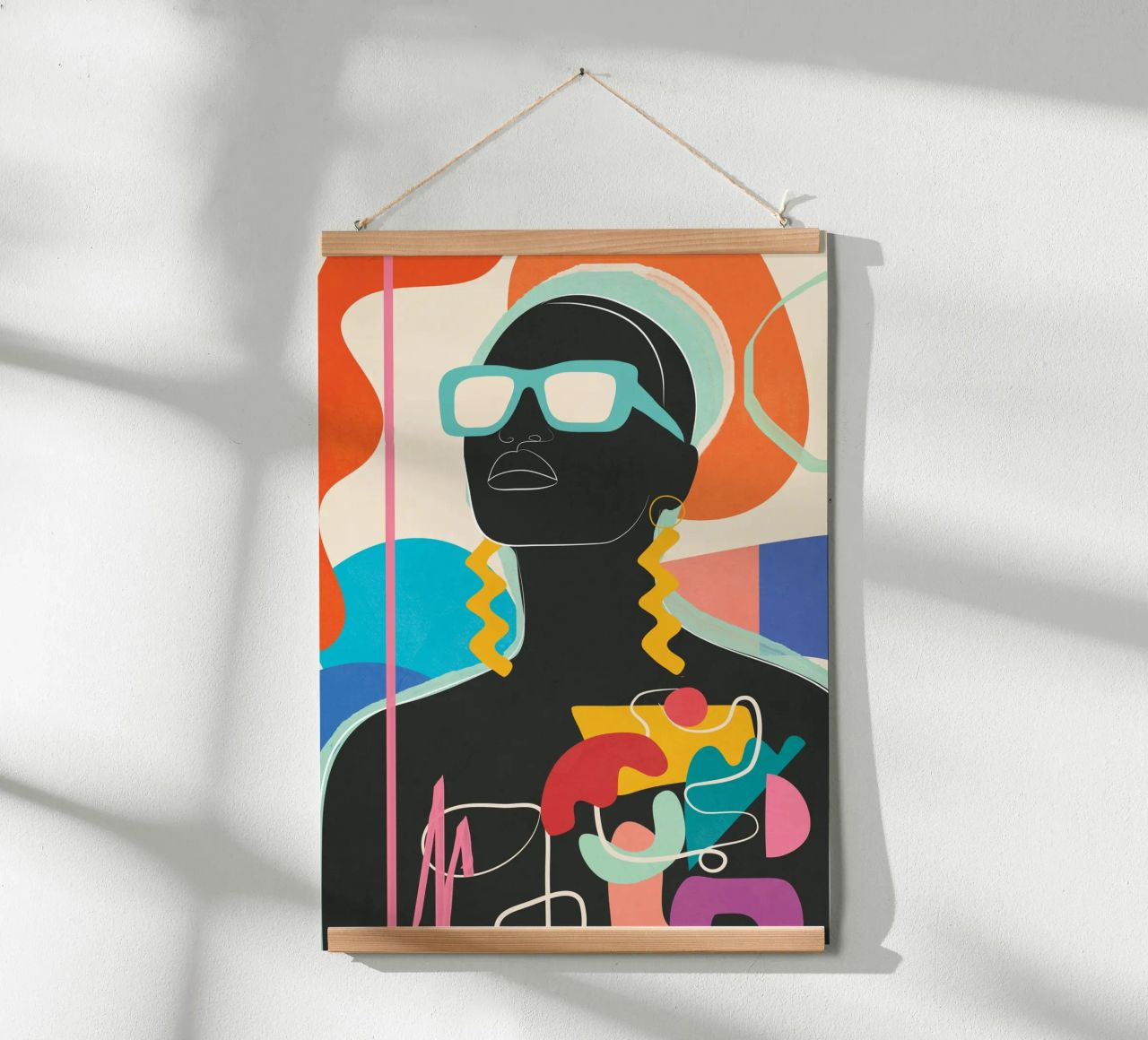 Modern Abstract Woman 7 poster by cityart