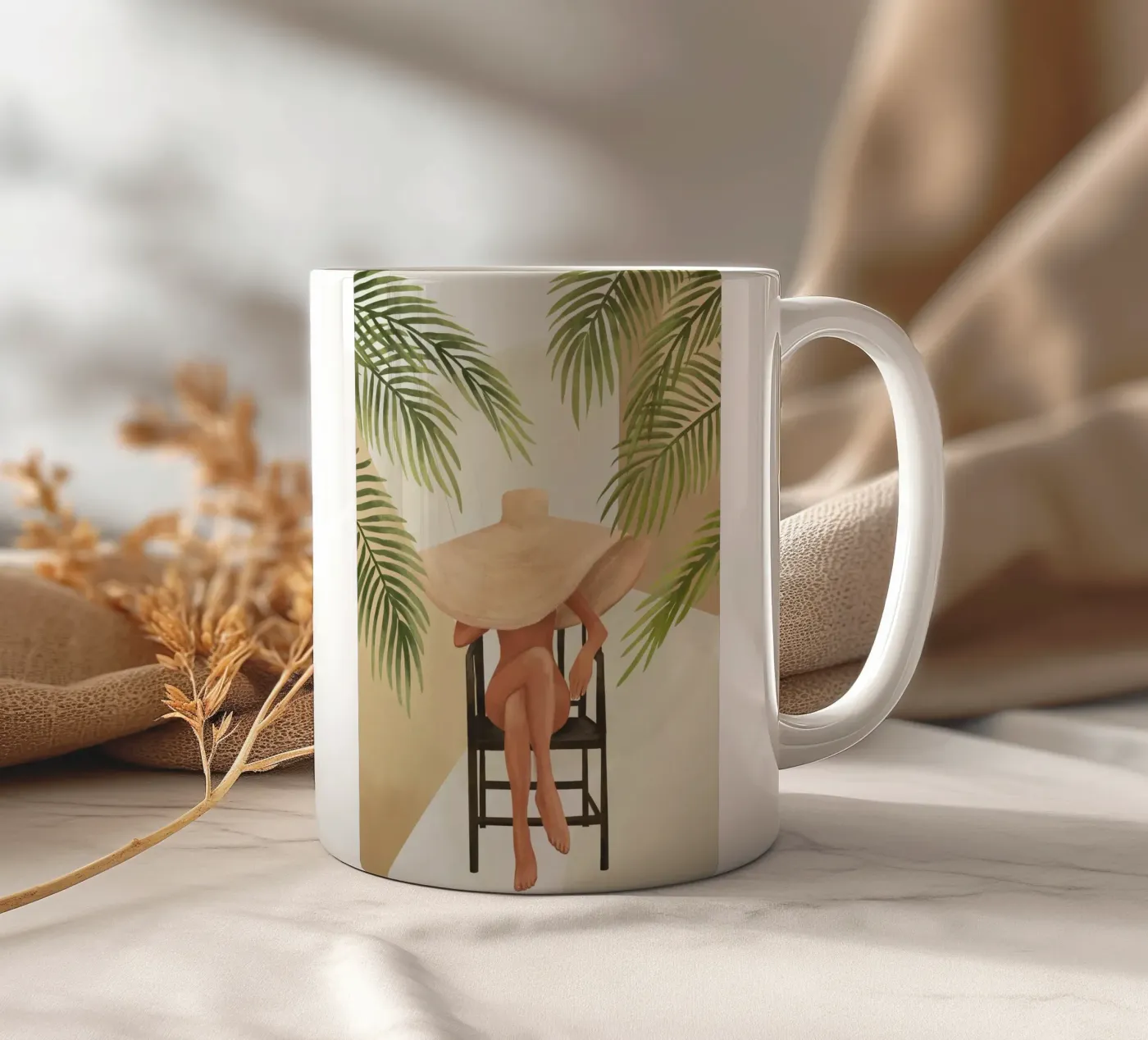 Hat ceramic mug by cityart