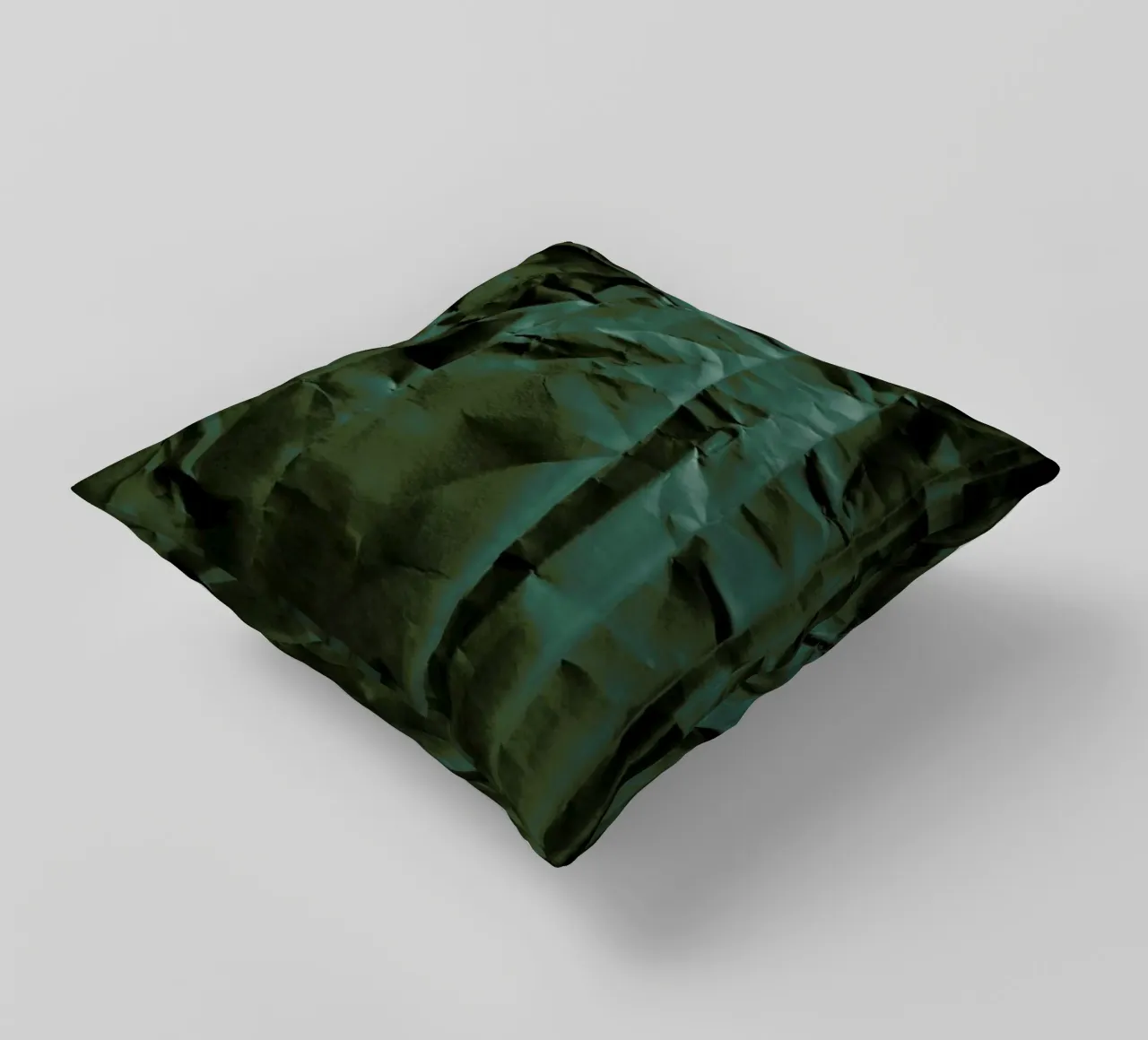 Emerald Green Abstract Paper Forest cuscino da Studio Nahili