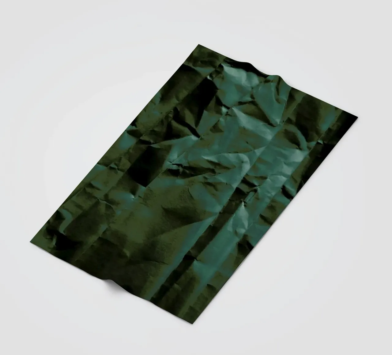 Emerald Green Abstract Paper Forest coperta in pile da Studio Nahili