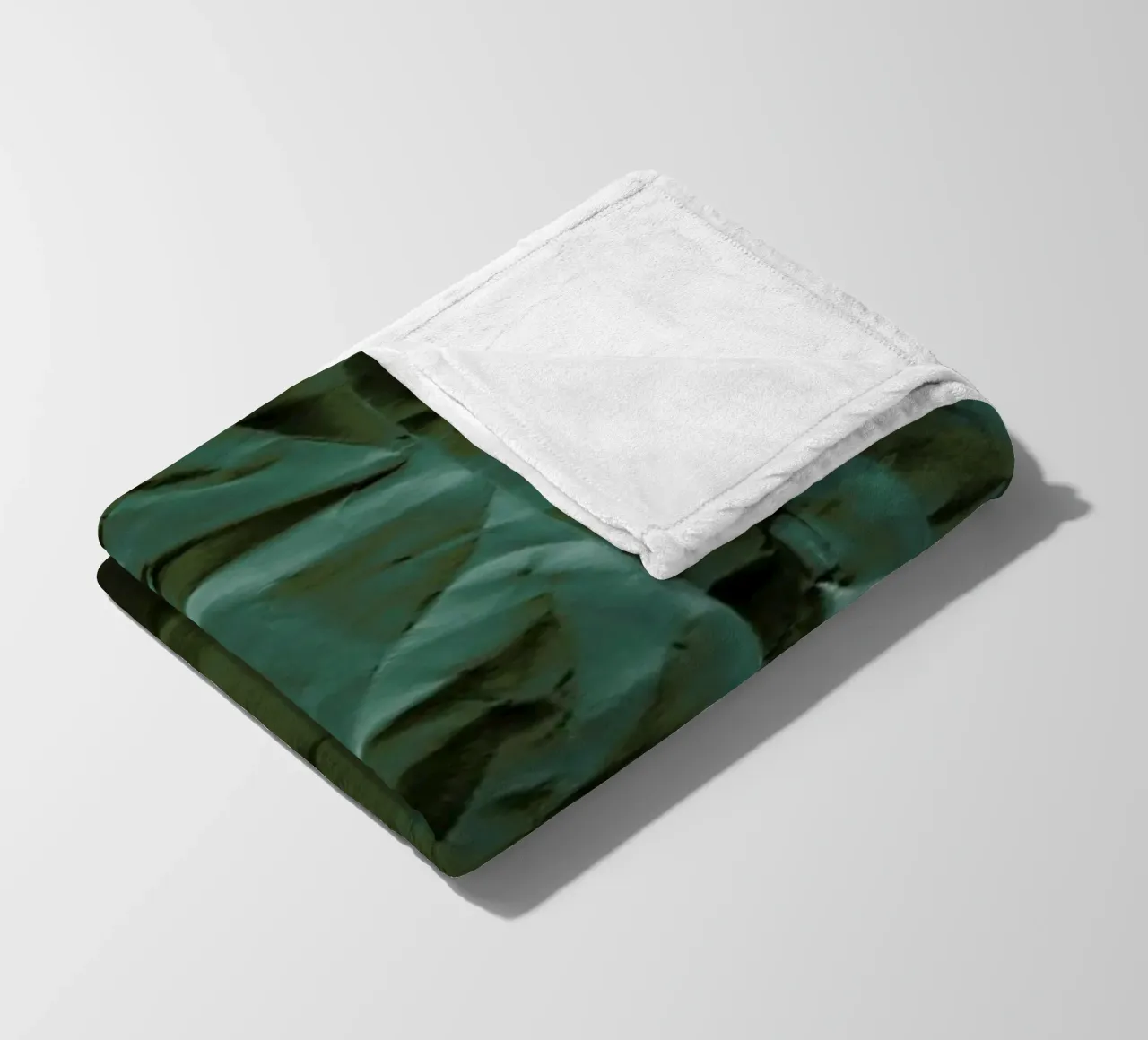 Emerald Green Abstract Paper Forest coperta in pile da Studio Nahili