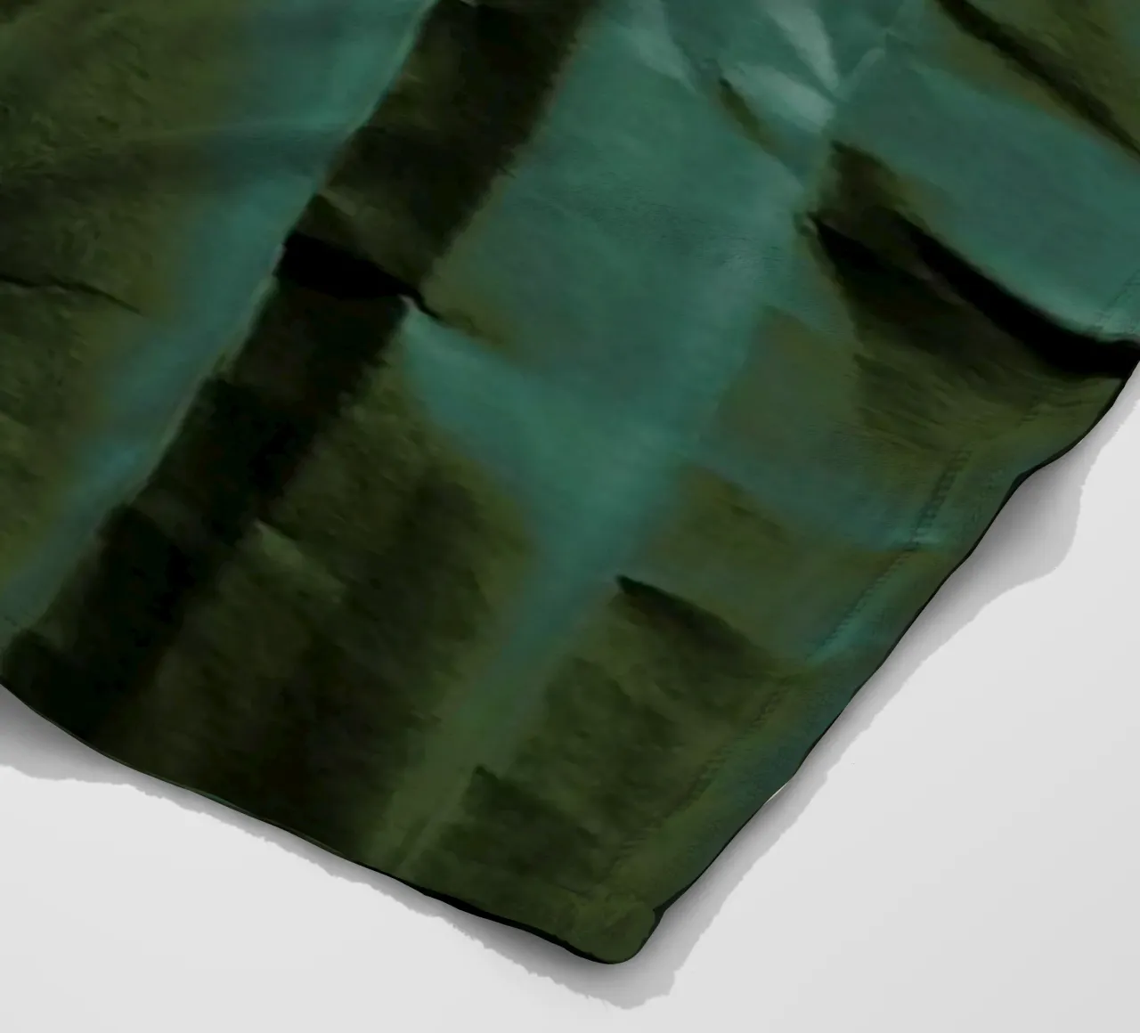 Emerald Green Abstract Paper Forest coperta in pile da Studio Nahili