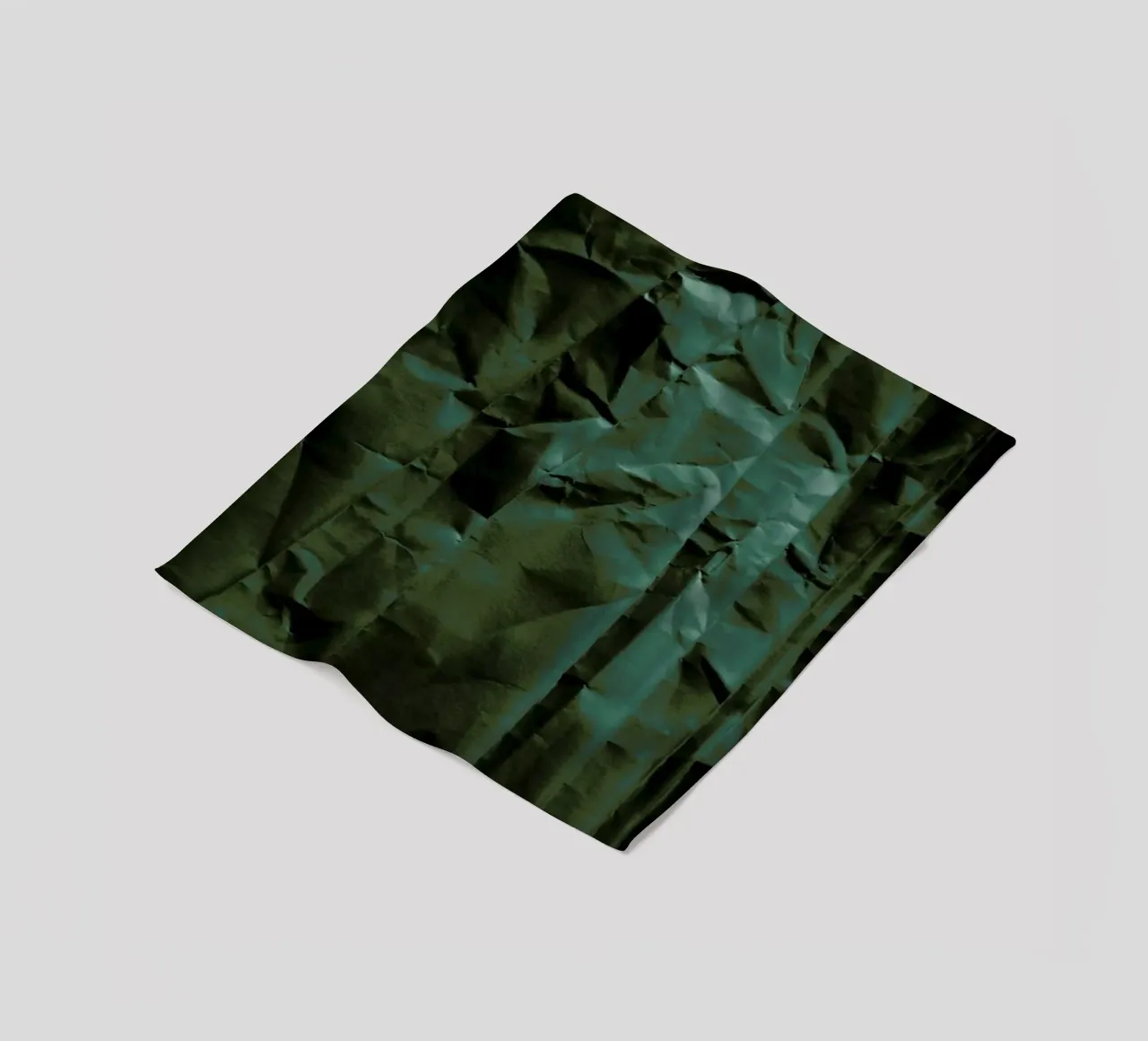 Emerald Green Abstract Paper Forest coperta in pile da Studio Nahili