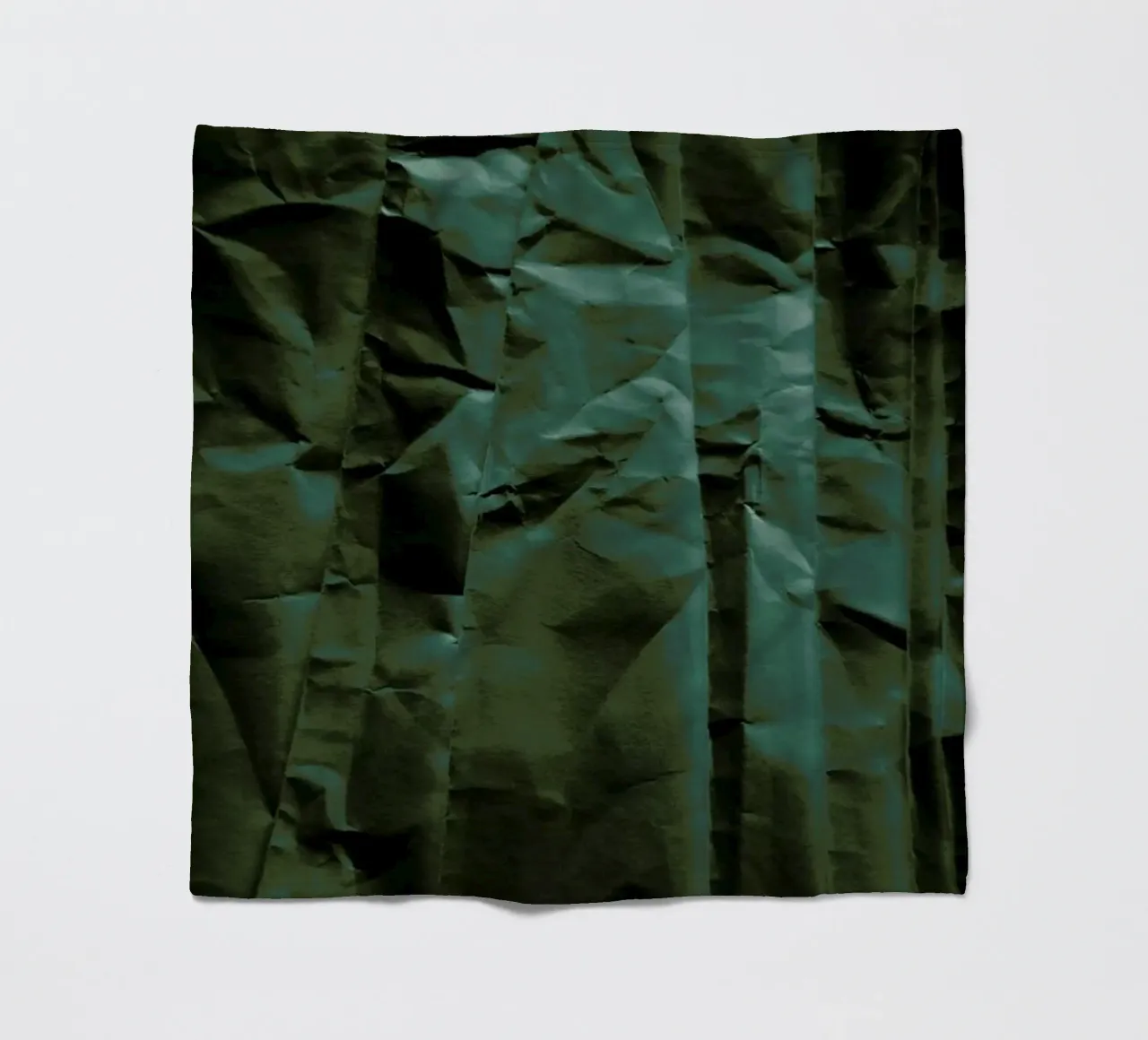 Emerald Green Abstract Paper Forest coperta in pile da Studio Nahili