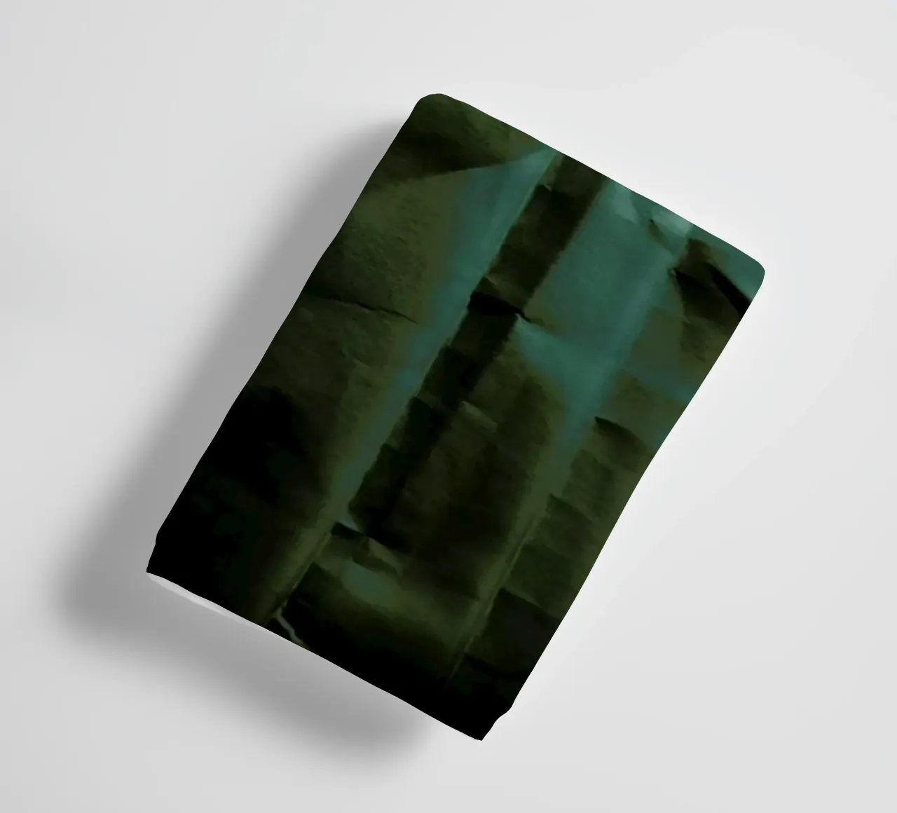 Emerald Green Abstract Paper Forest asciugamano da bagno da Studio Nahili