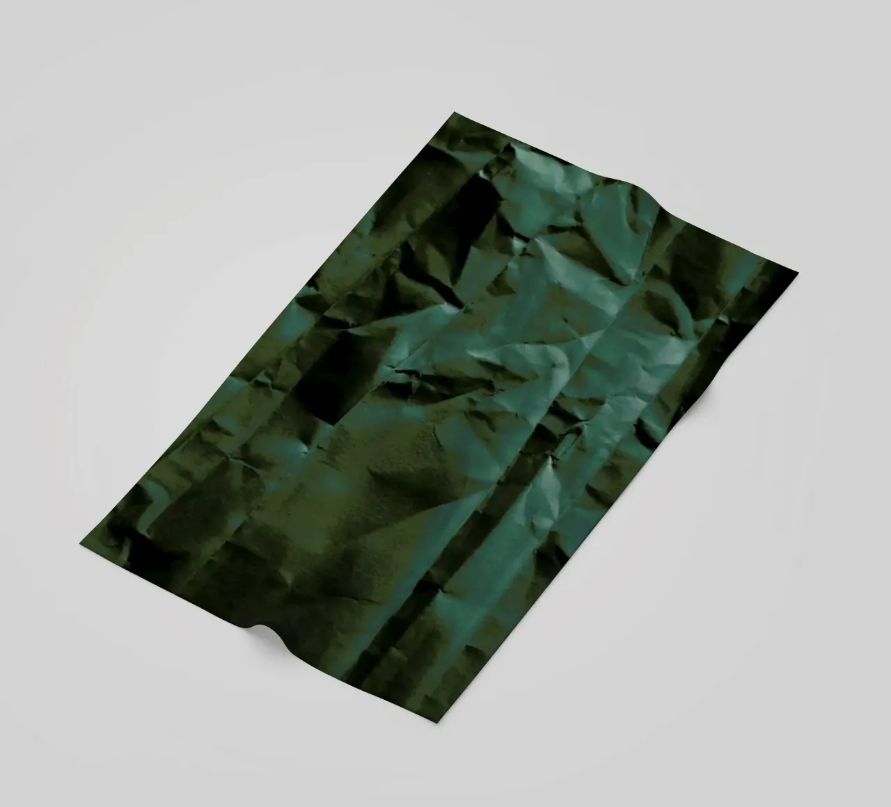 Emerald Green Abstract Paper Forest telo mare da Studio Nahili