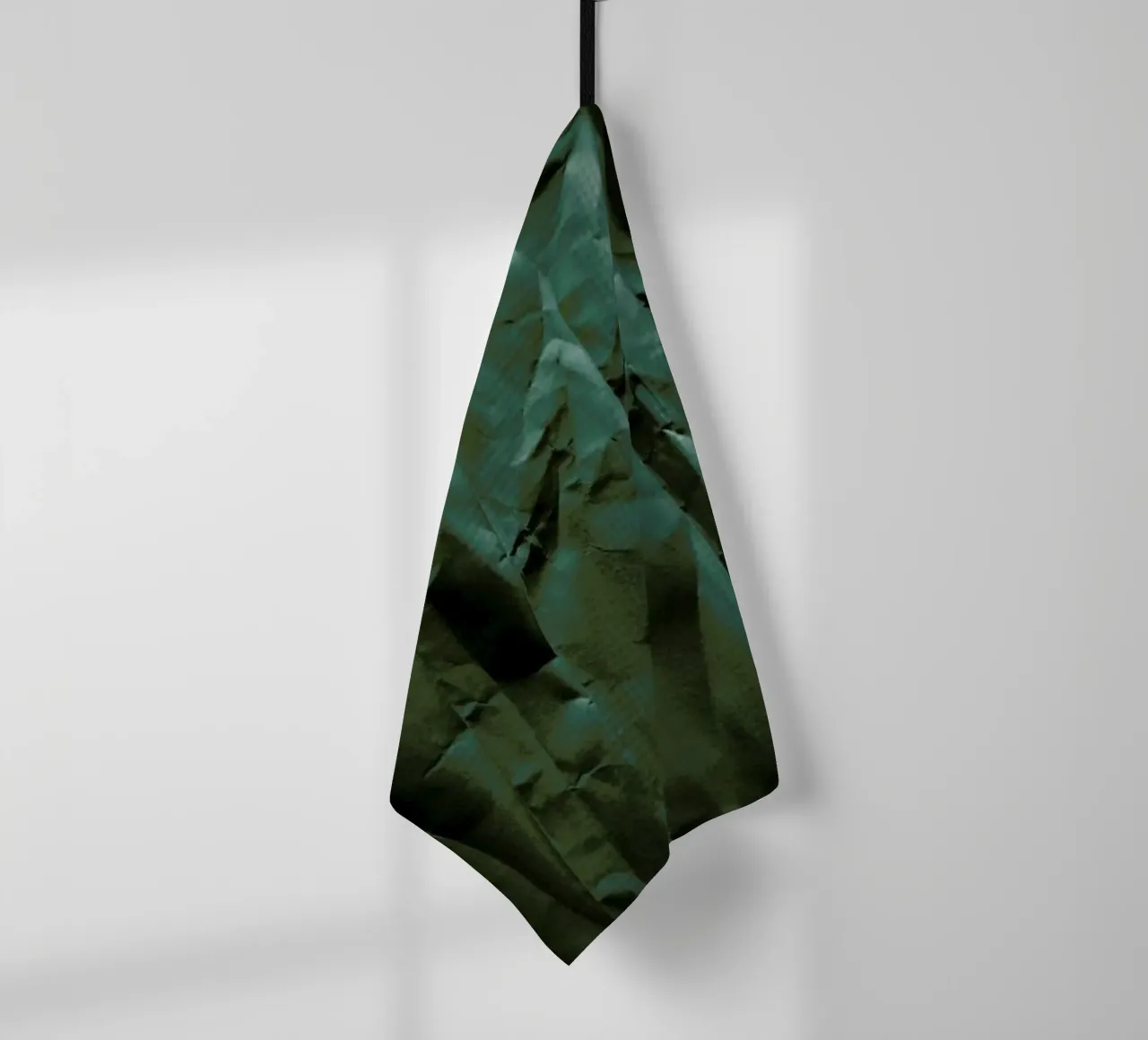 Emerald Green Abstract Paper Forest canovaccio da cucina da Studio Nahili