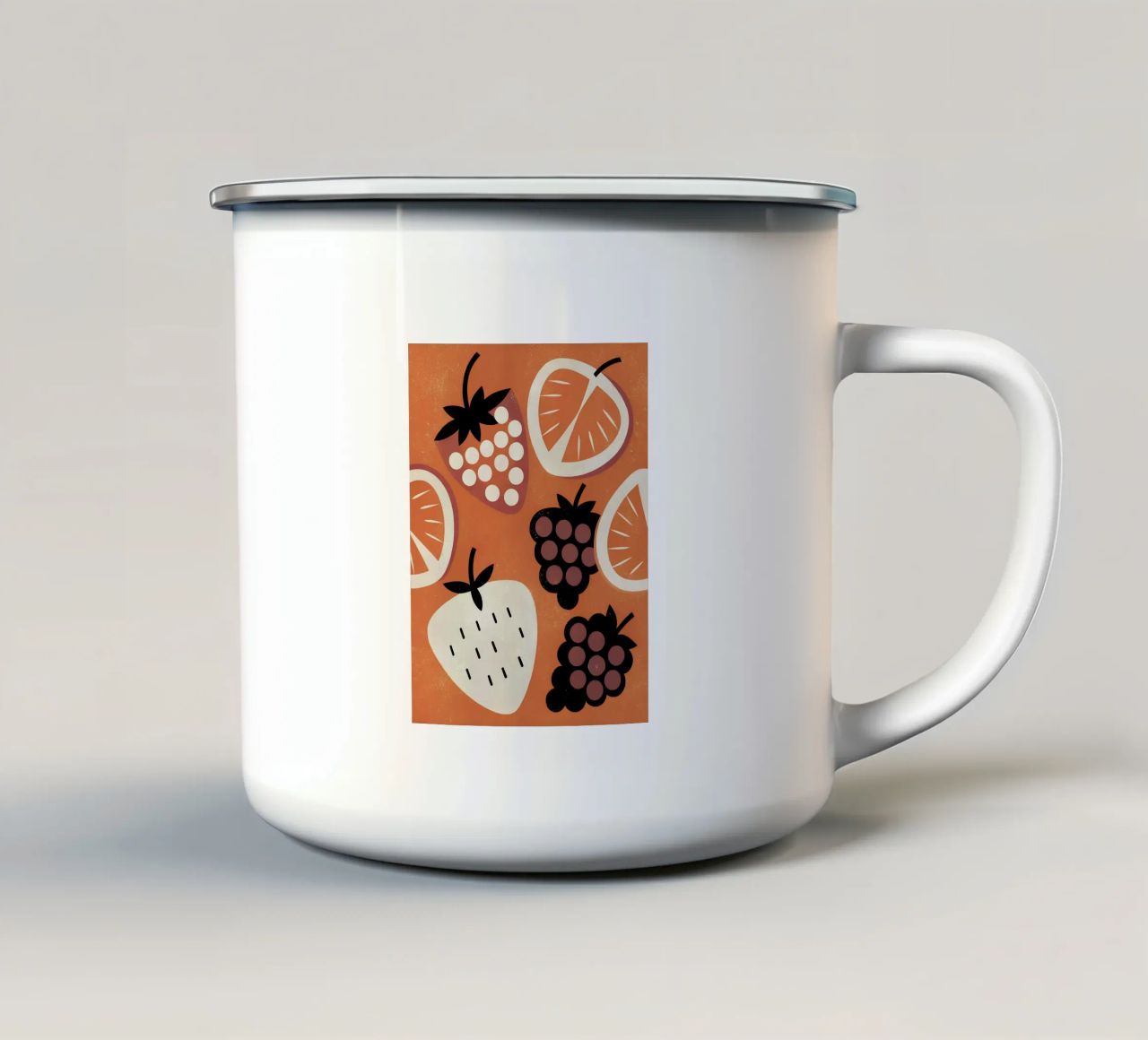Frutti retrò pop tazza in smalto da THE LATEST SHOP
