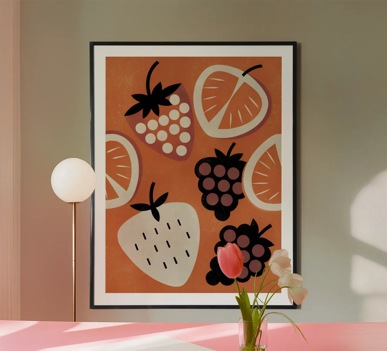 Retro Pop Fruits hahnemühle van THE LATEST SHOP