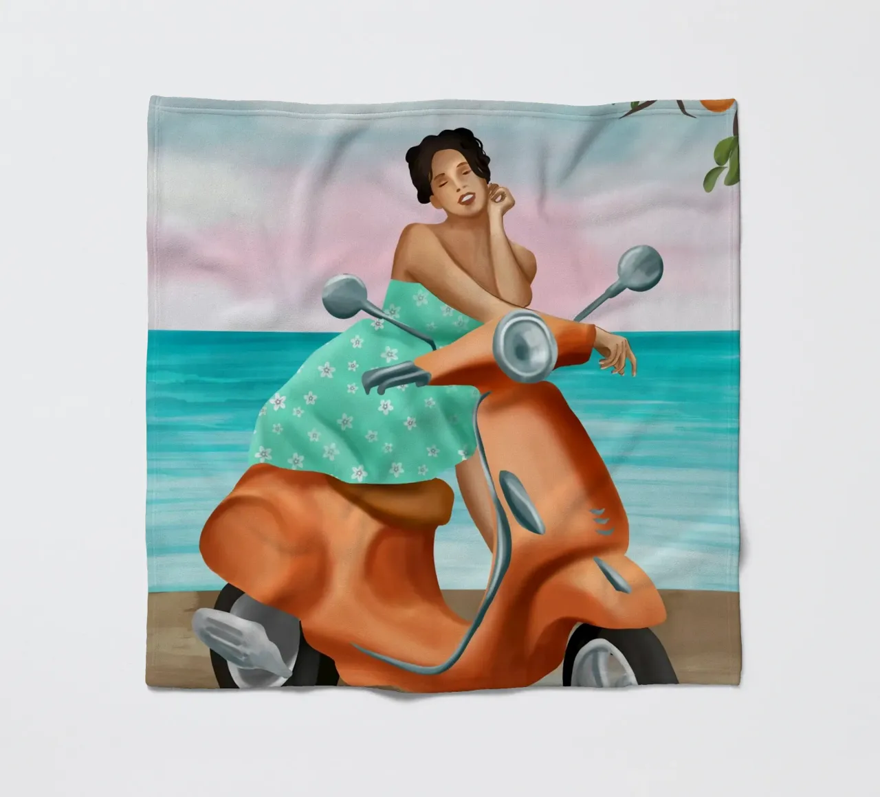 Seaside Reverie coperta in pile da cityart