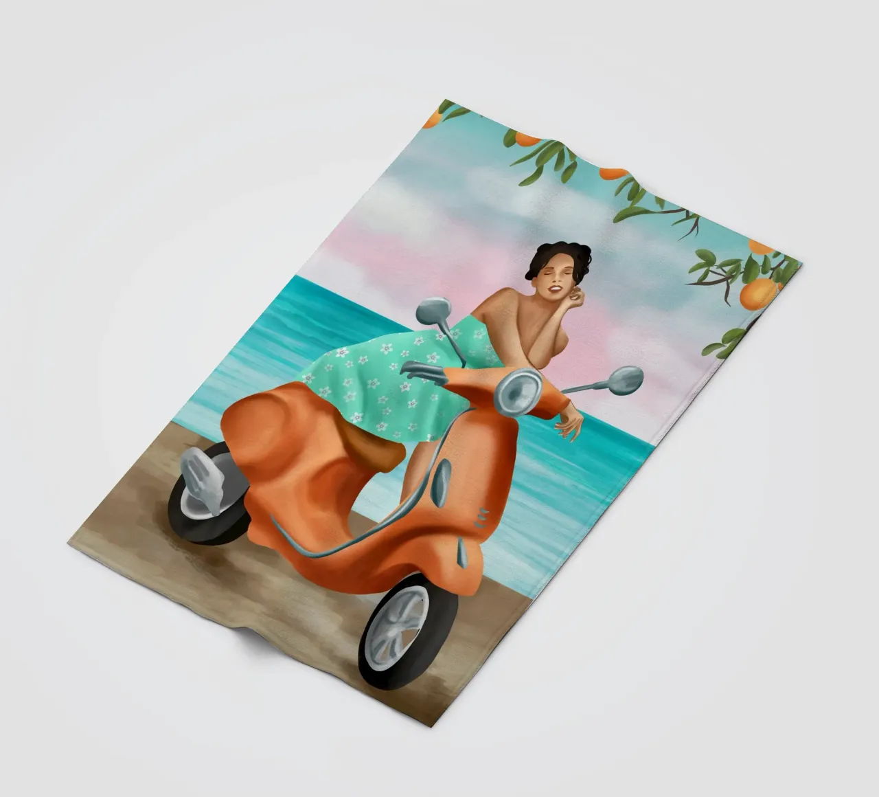 Seaside Reverie coperta in pile da cityart