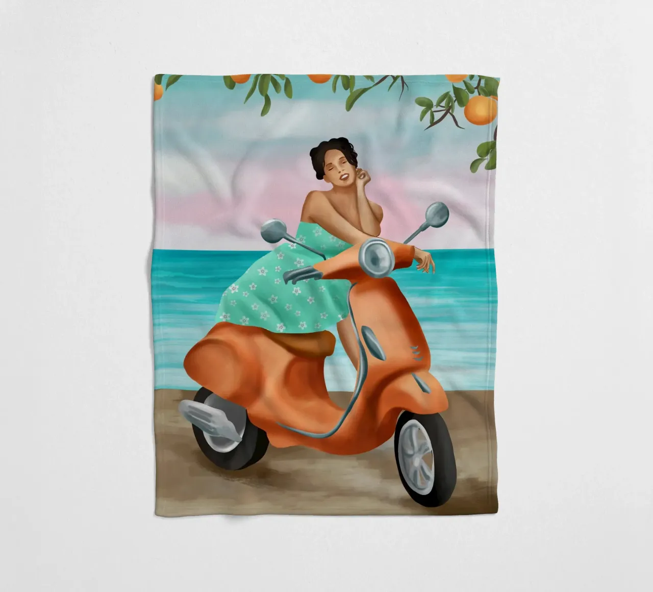 Seaside Reverie coperta in pile da cityart