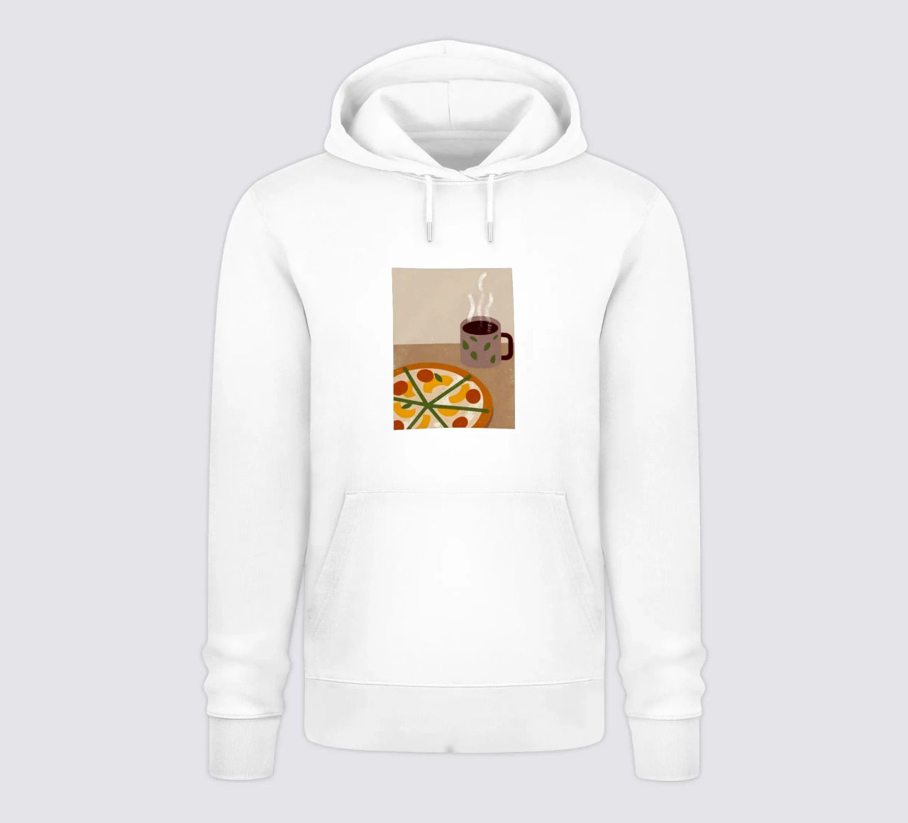Pizza And Coffee Retro Pop felpa con cappuccio da THE LATEST SHOP