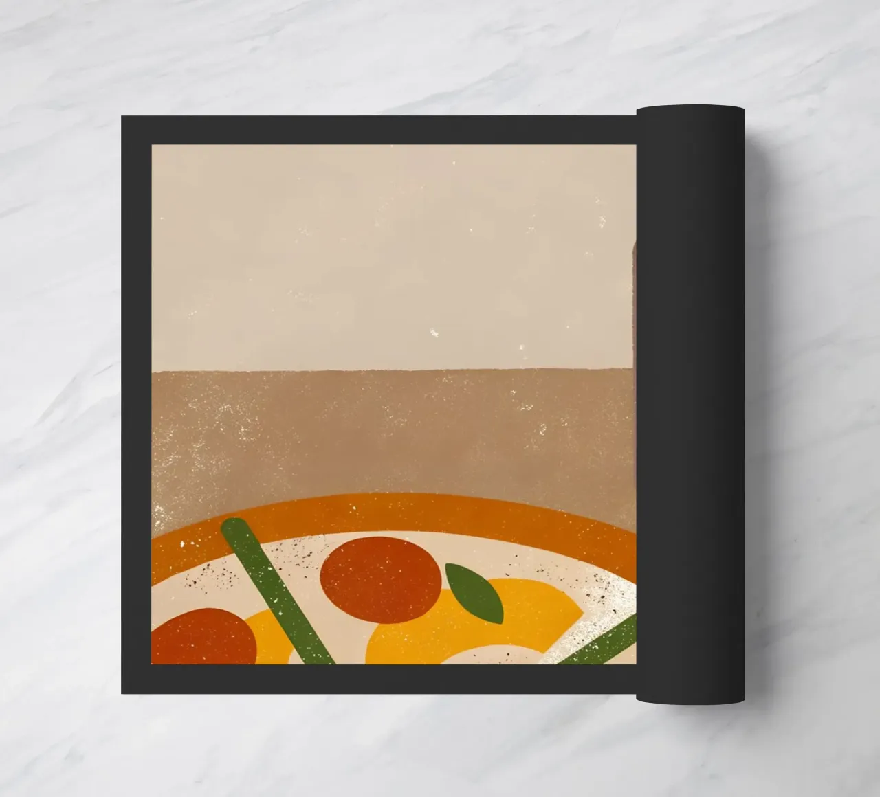 Pizza And Coffee Retro Pop zerbino da THE LATEST SHOP