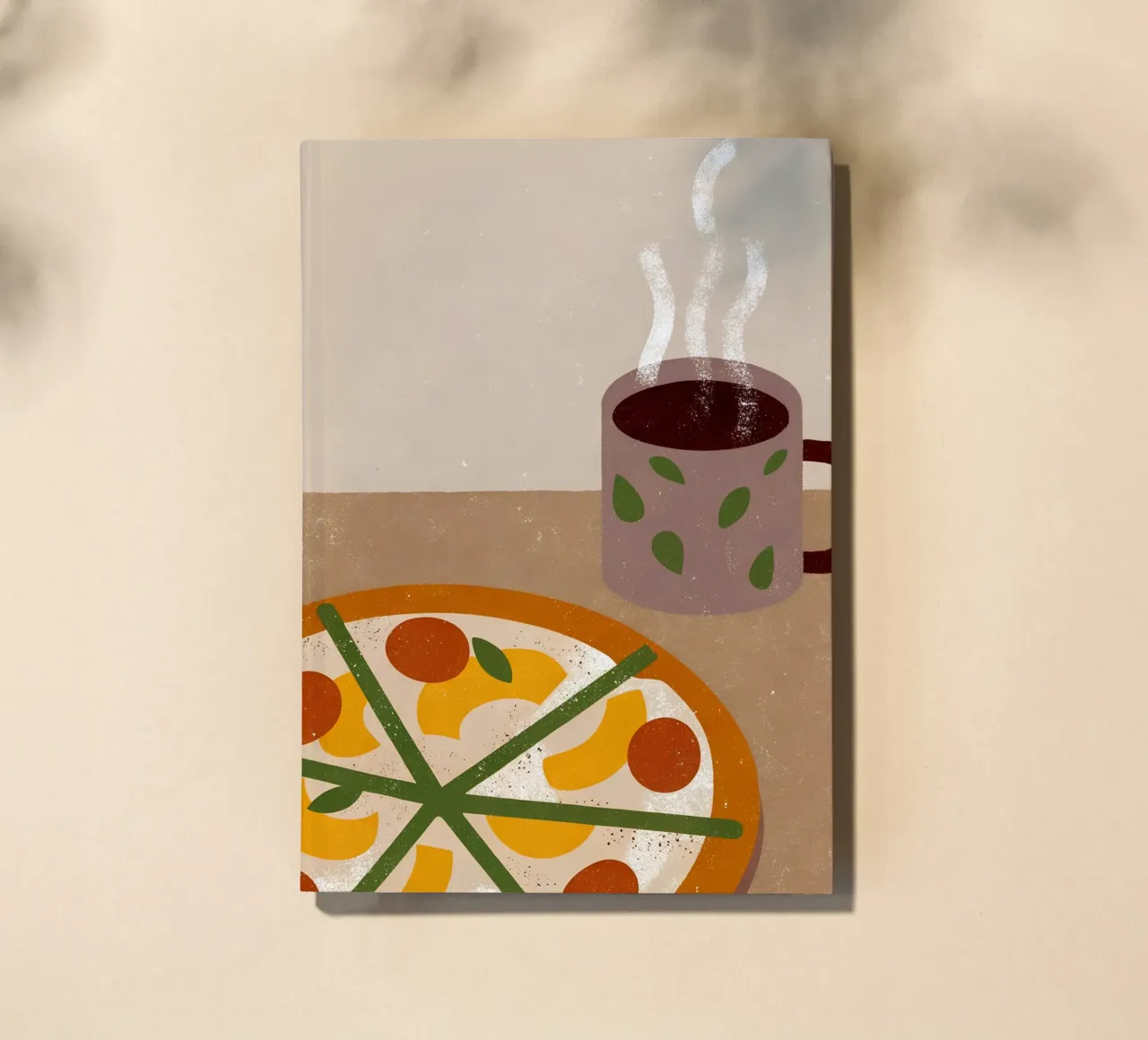 Pizza And Coffee Retro Pop notebook by THE LATEST SHOP