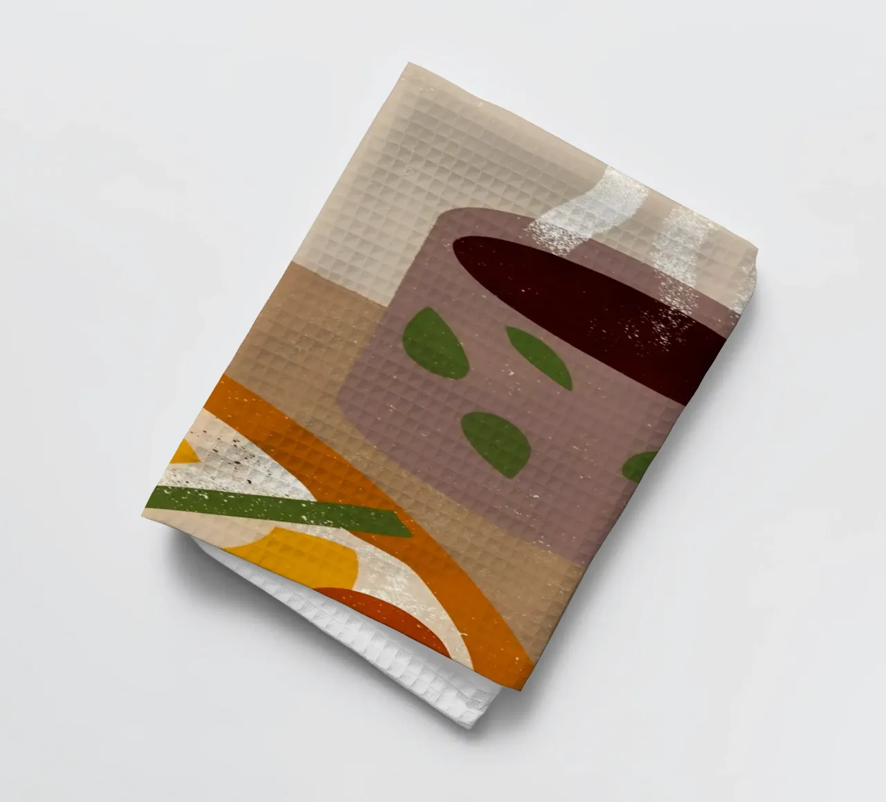 Pizza und Kaffee Retro Pop Geschirrtuch von THE LATEST SHOP