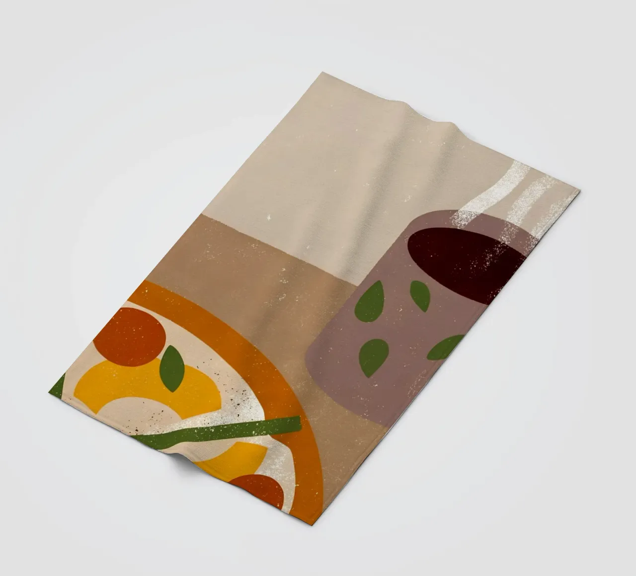 Pizza And Coffee Retro Pop coperta in pile da THE LATEST SHOP
