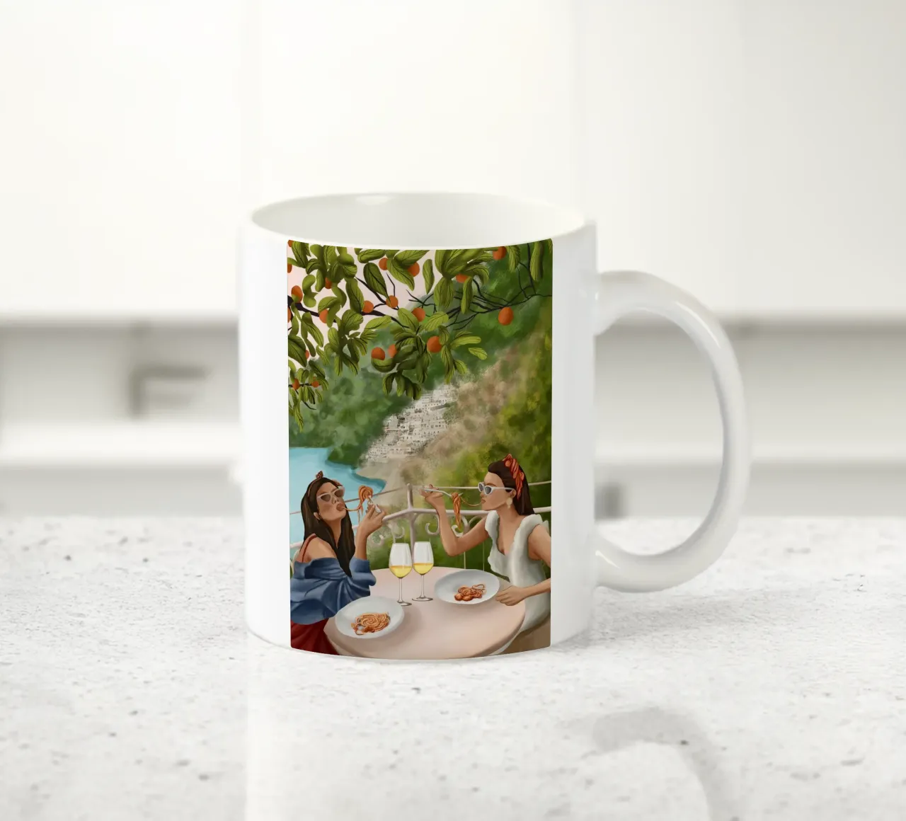 Tasting the Amalfi Breeze tazza in ceramica da cityart
