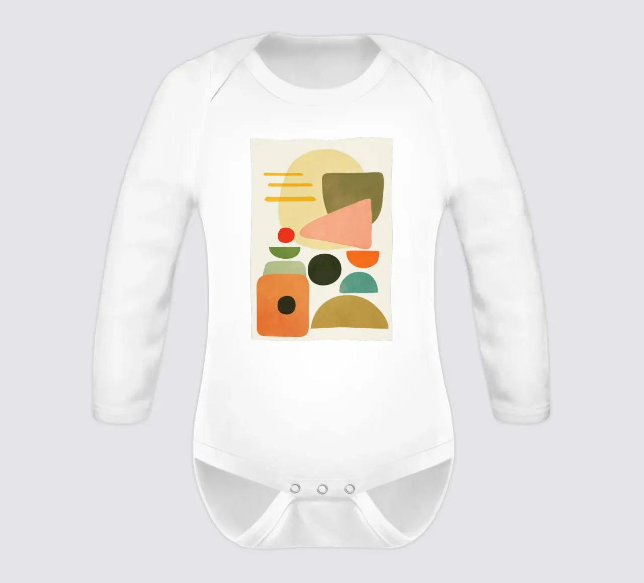 Modern Abstract Art 71 Langarm Babybody von cityart