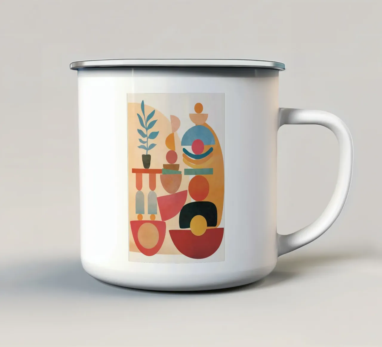Modern Abstract Art 73 taza de esmalte de cityart