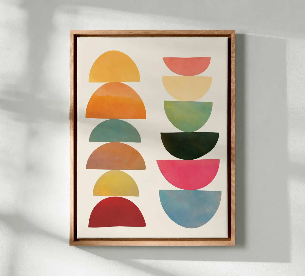 Modern Abstract Art 76 tela con Cornice a cassetta da cityart