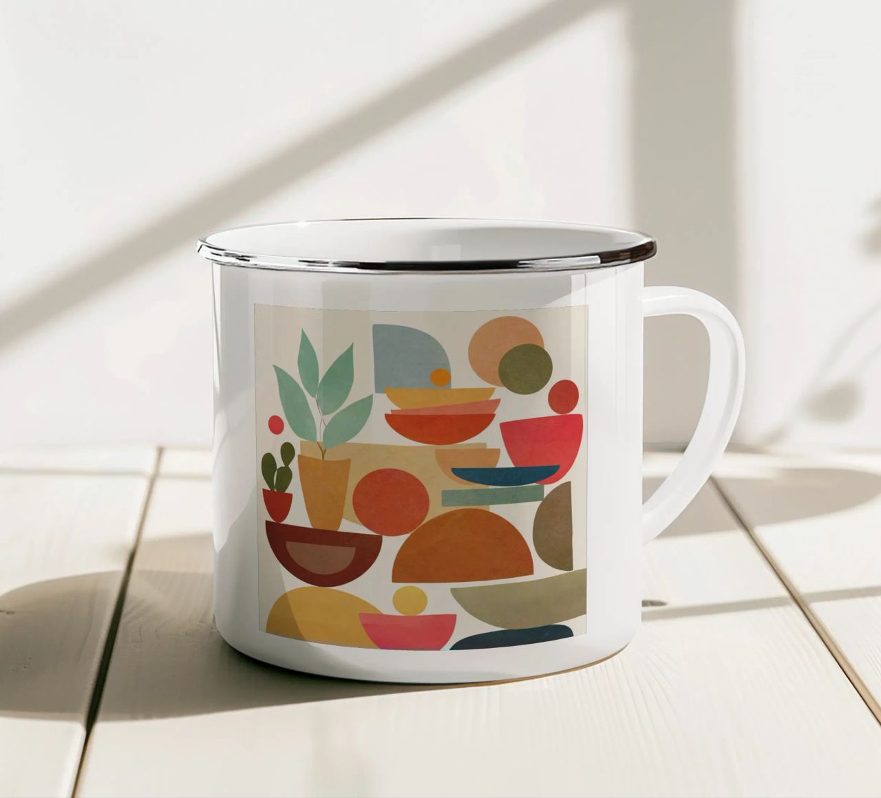 Modern Abstract Art 78 tazza in smalto da cityart