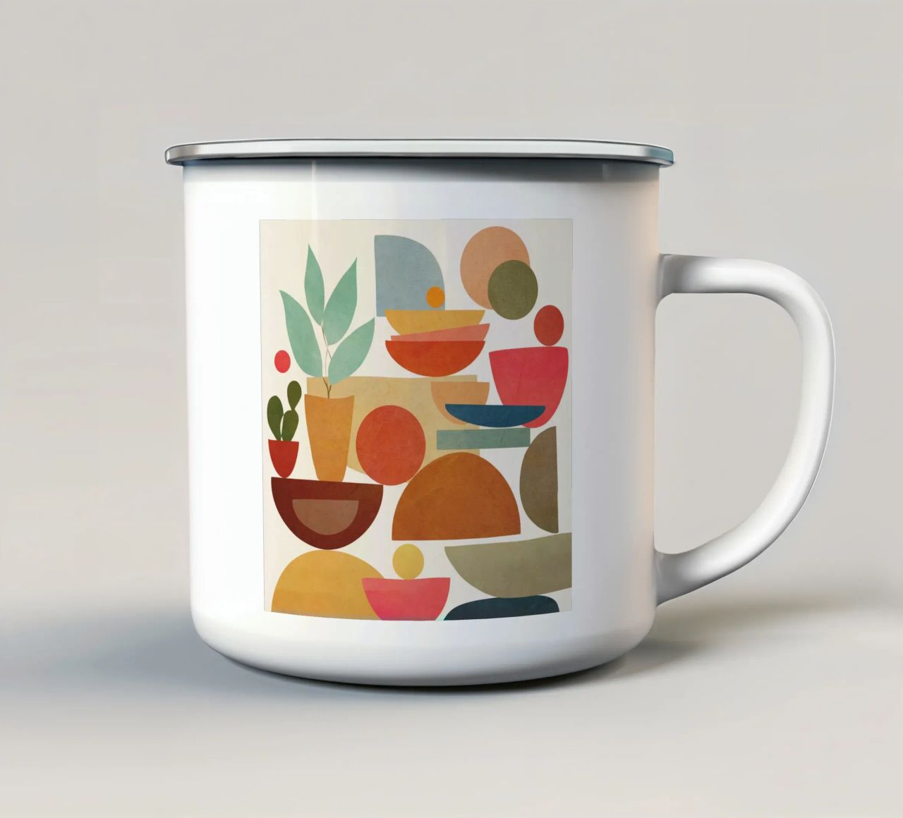 Modern Abstract Art 78 tazza in smalto da cityart