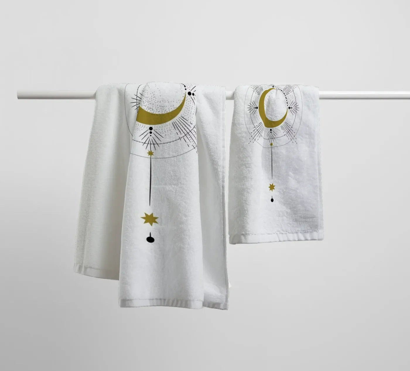 Moon Radius badhanddoek van Pure