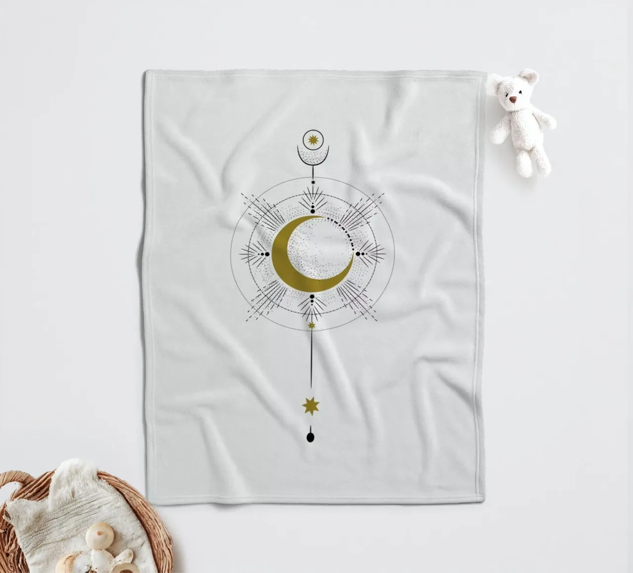 Moon Radius Fleecedecke von Pure