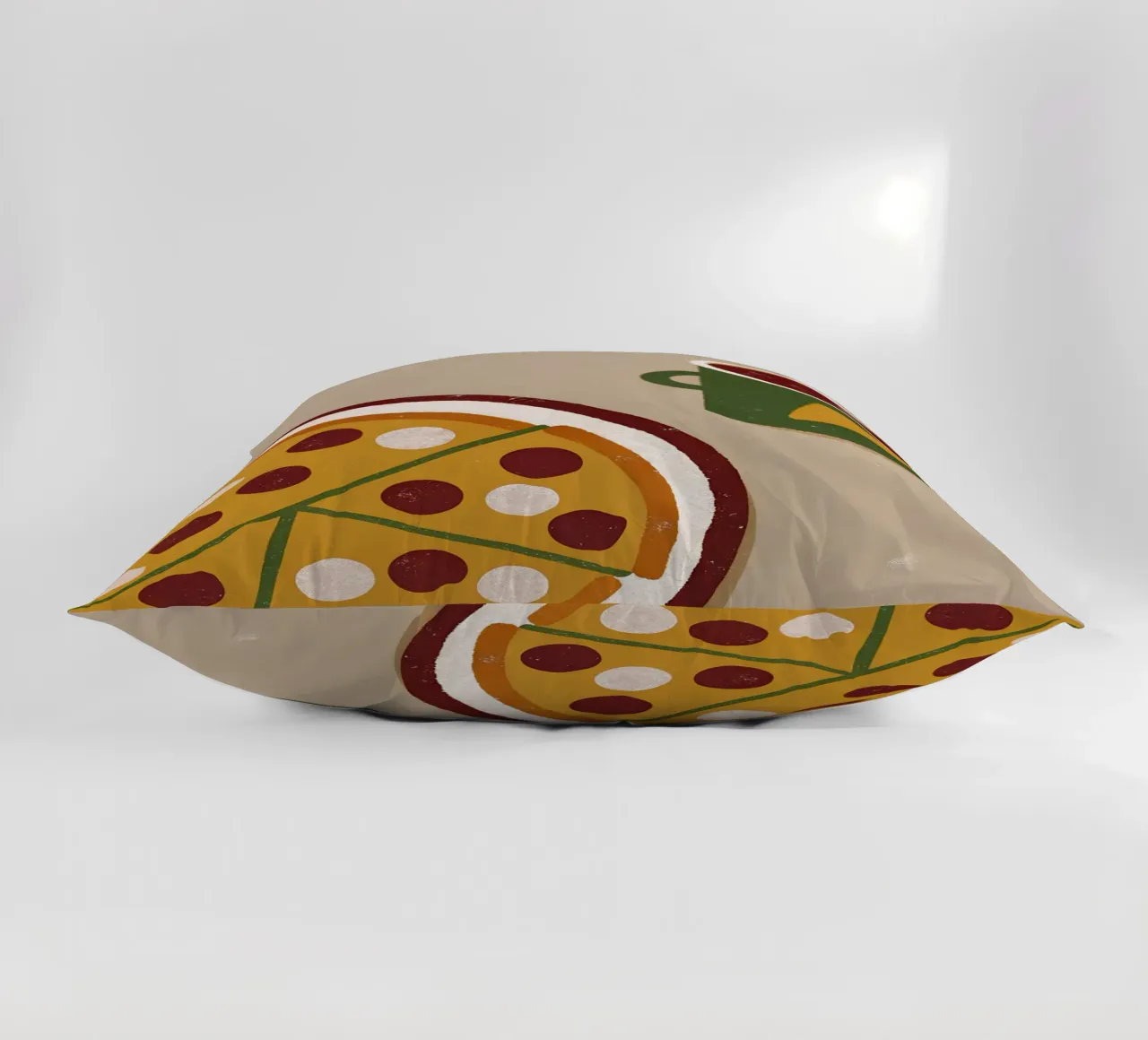 Pizza And Coffee Retro Pop cuscino da THE LATEST SHOP