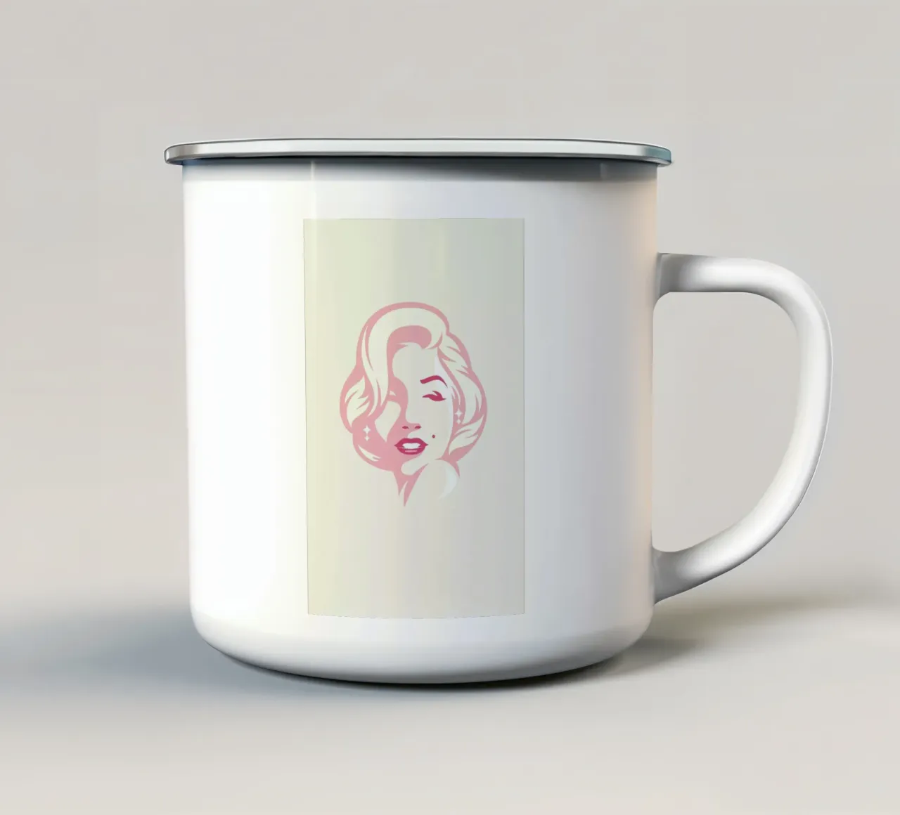 Marilyn tazza in smalto da Bruno Morphet
