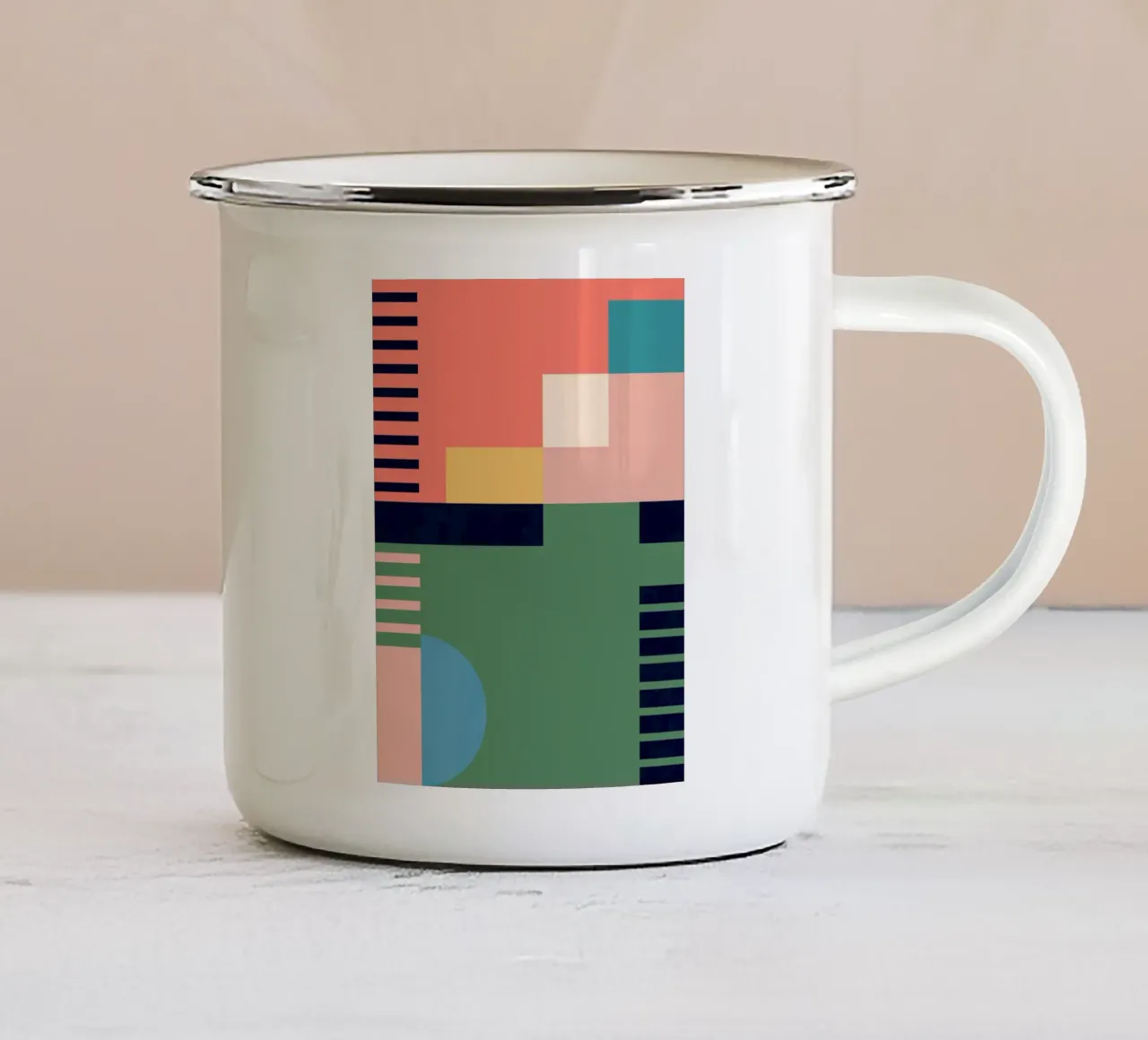 Astrazione 41 tazza in smalto da Gaite