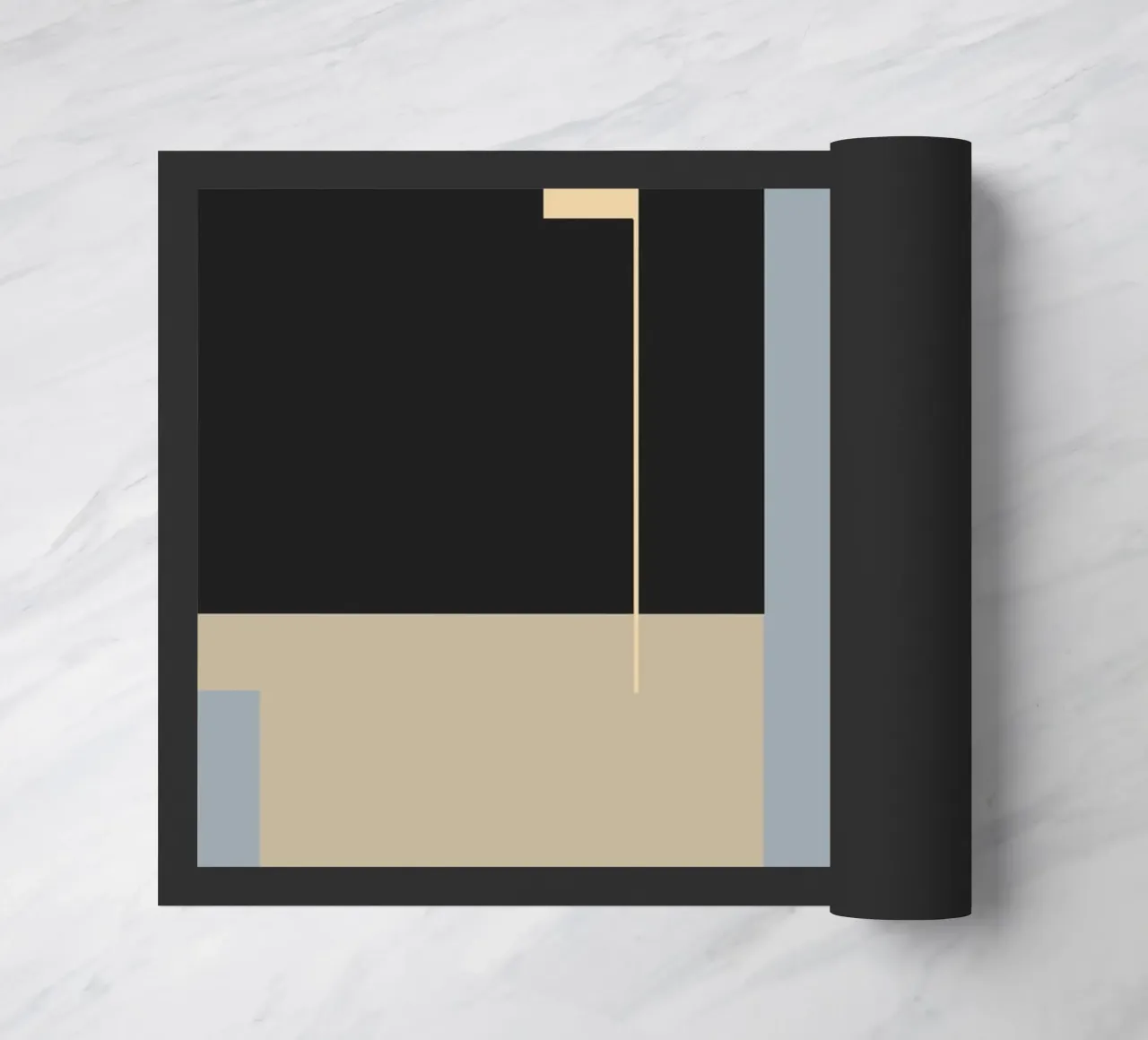 Minimale abstrakte Formen 44 Fußmatte von Gaite