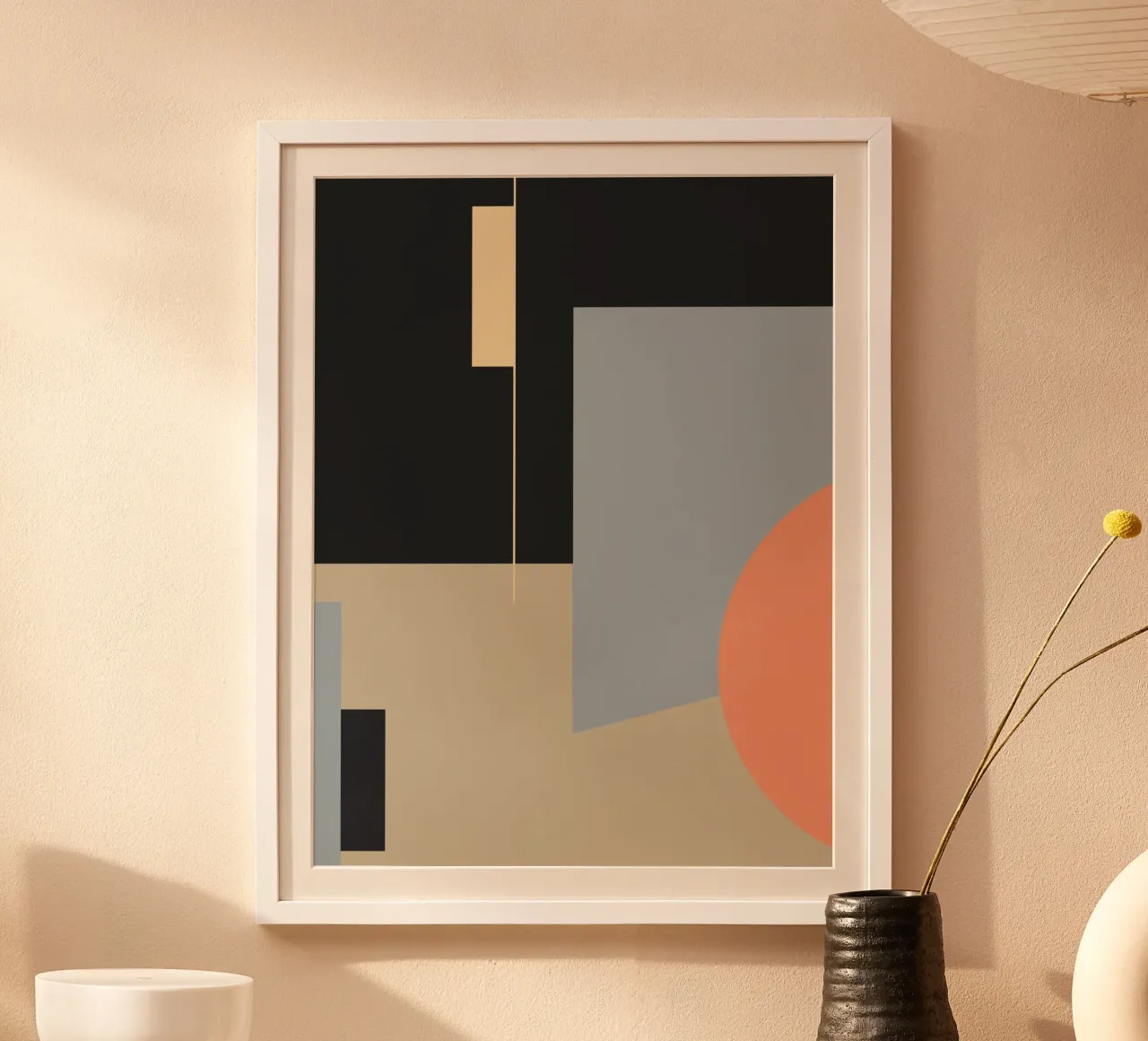 Minimal Abstract Shapes 44 poster with plastic frame by Gaite