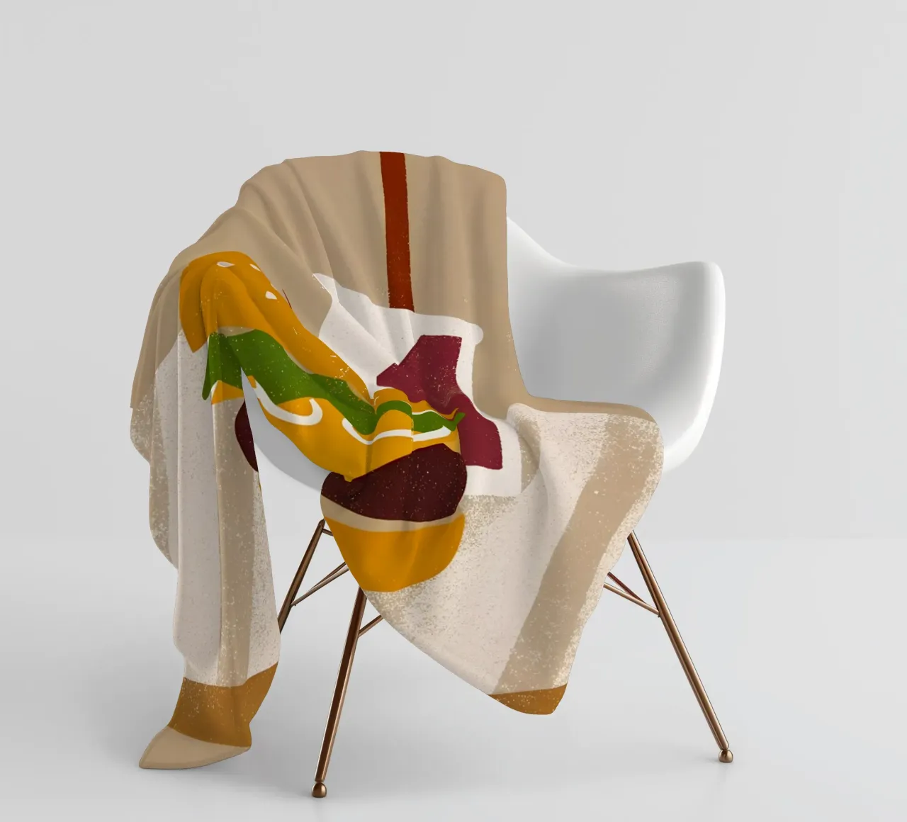 Retro Pop Pizza coperta in pile da THE LATEST SHOP