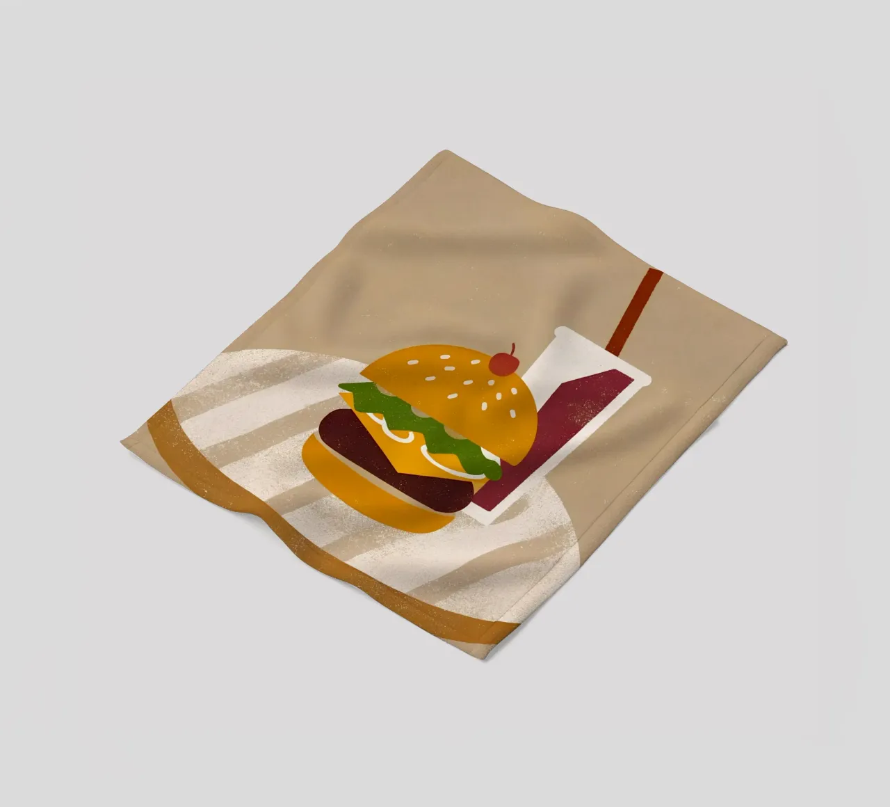 Retro Pop Pizza coperta in pile da THE LATEST SHOP