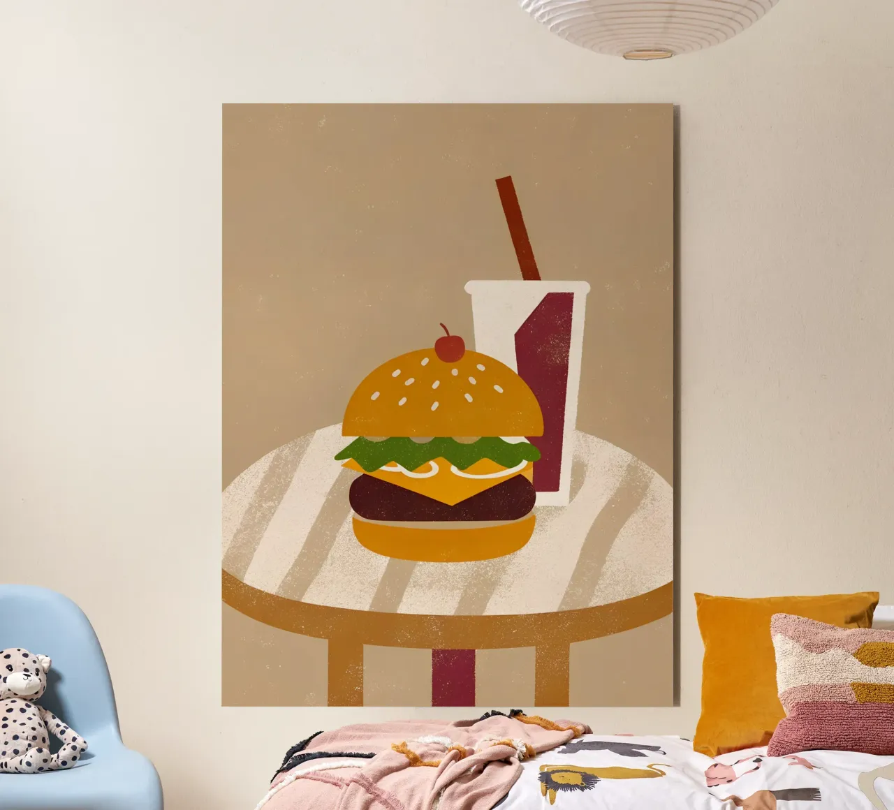 Retro Pop Pizza alluminio dibond da THE LATEST SHOP