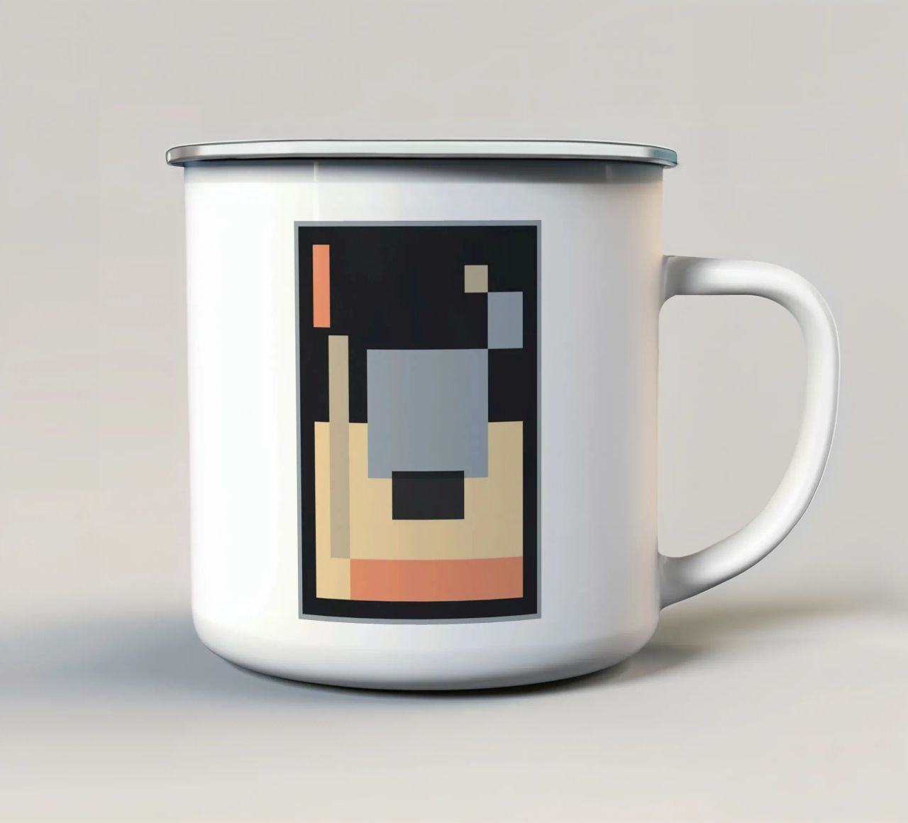 Abstraction 43 mug en émail de Gaite
