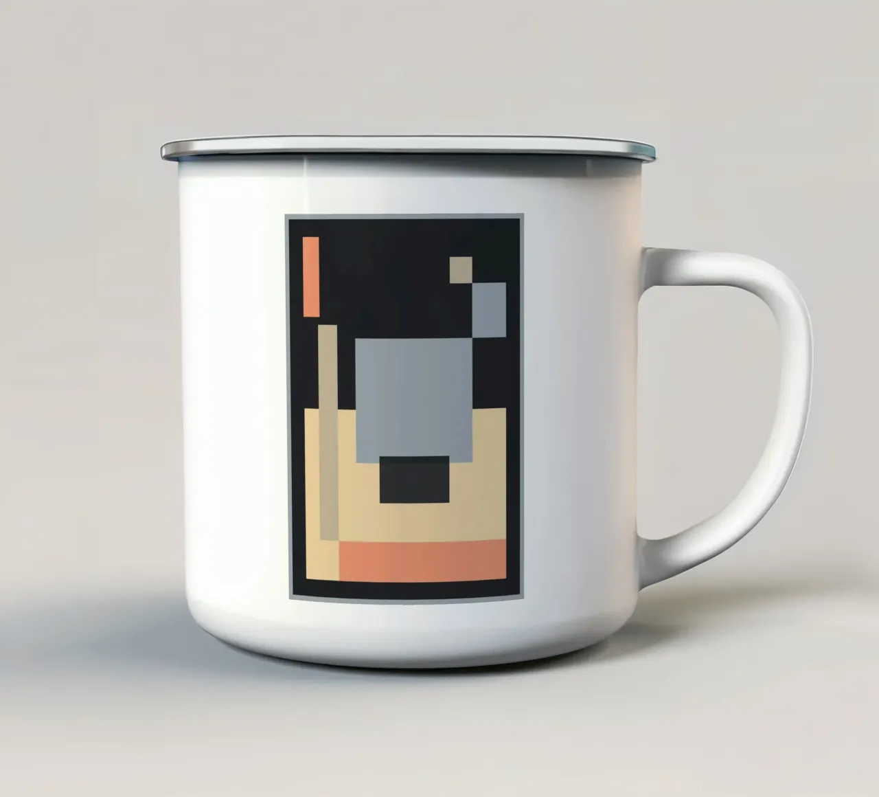 Abstraction 43 enamel mug by Gaite