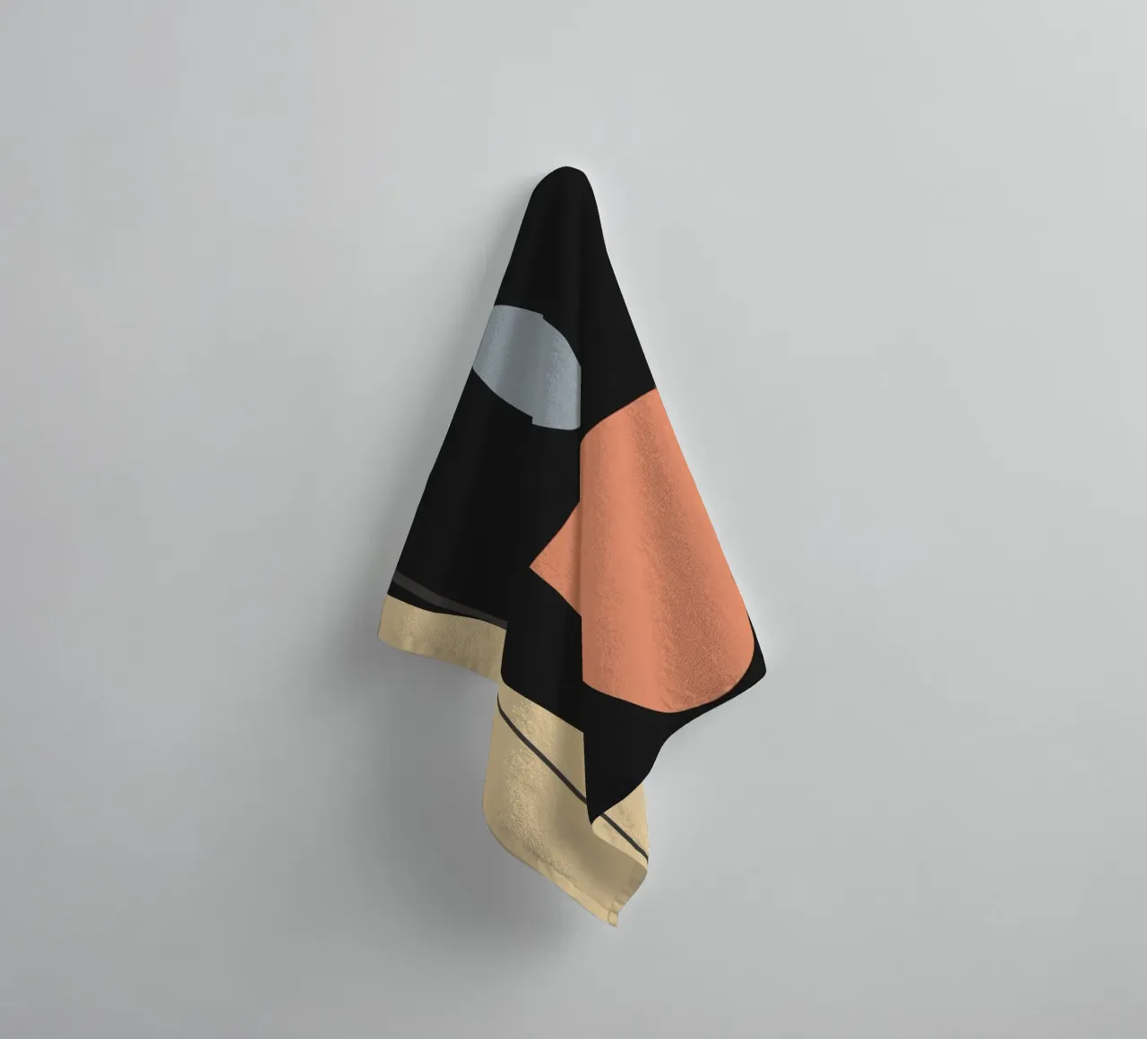 Minimalistische abstracte vormen 45 badhanddoek van Gaite