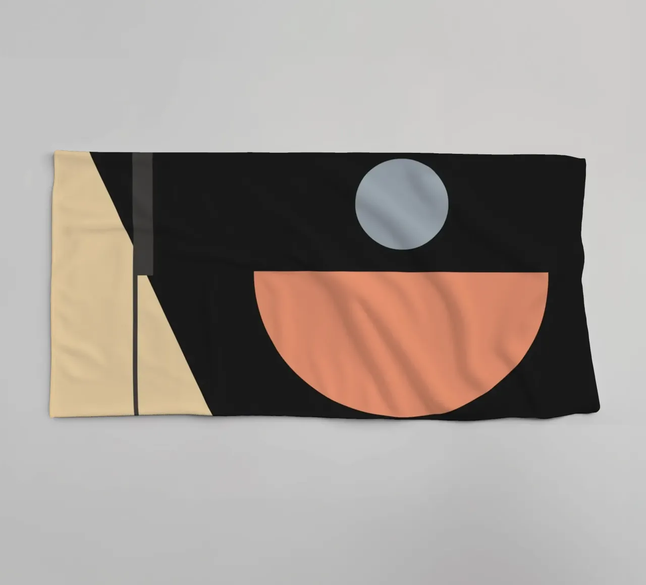 Minimalistische abstracte vormen 45 badhanddoek van Gaite