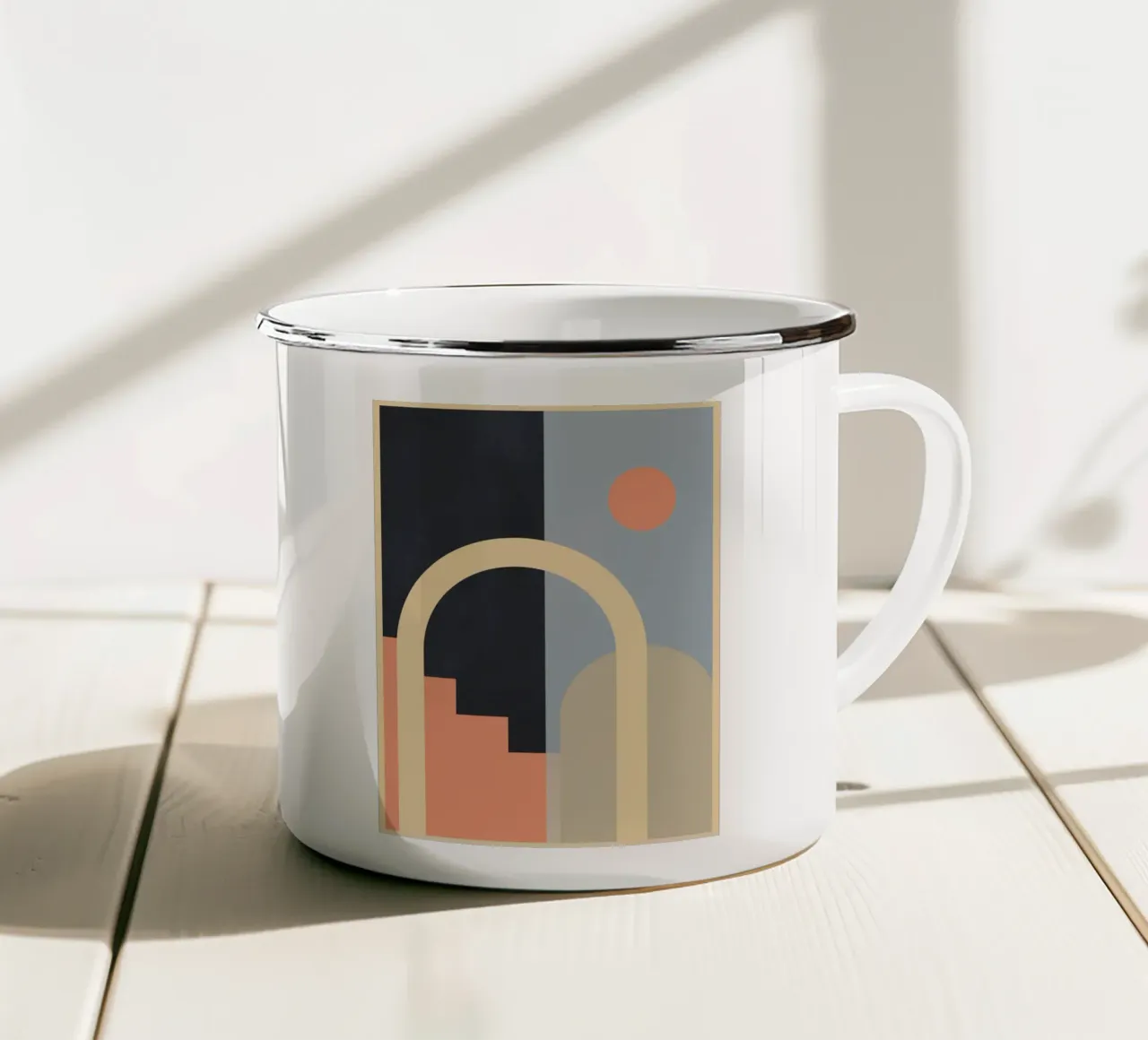 Astrazione 46 tazza in smalto da Gaite