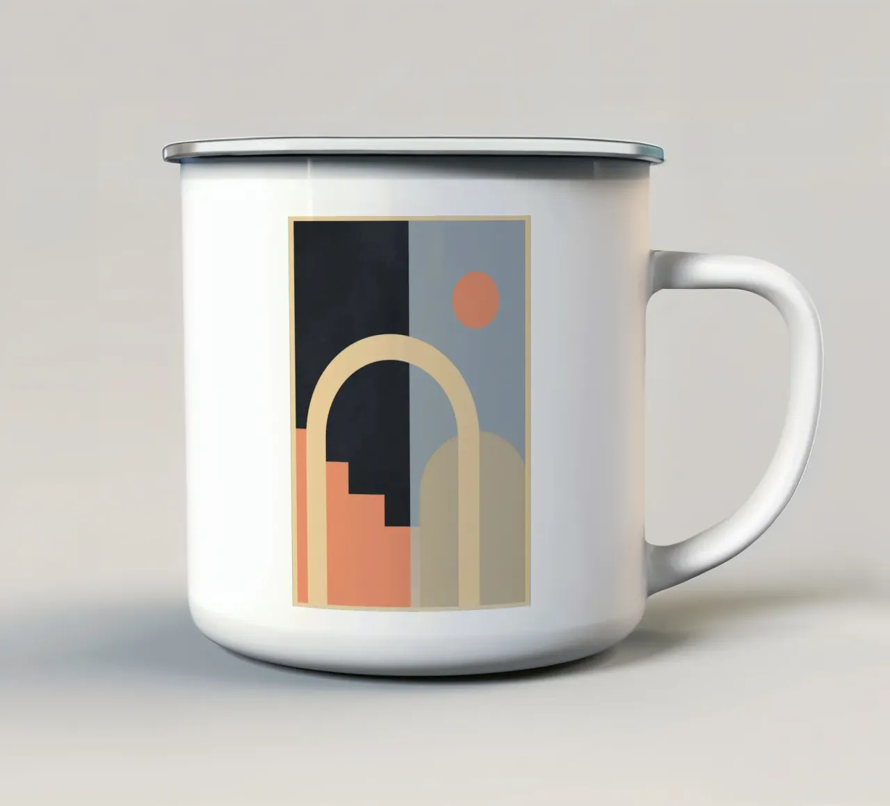 Astrazione 46 tazza in smalto da Gaite
