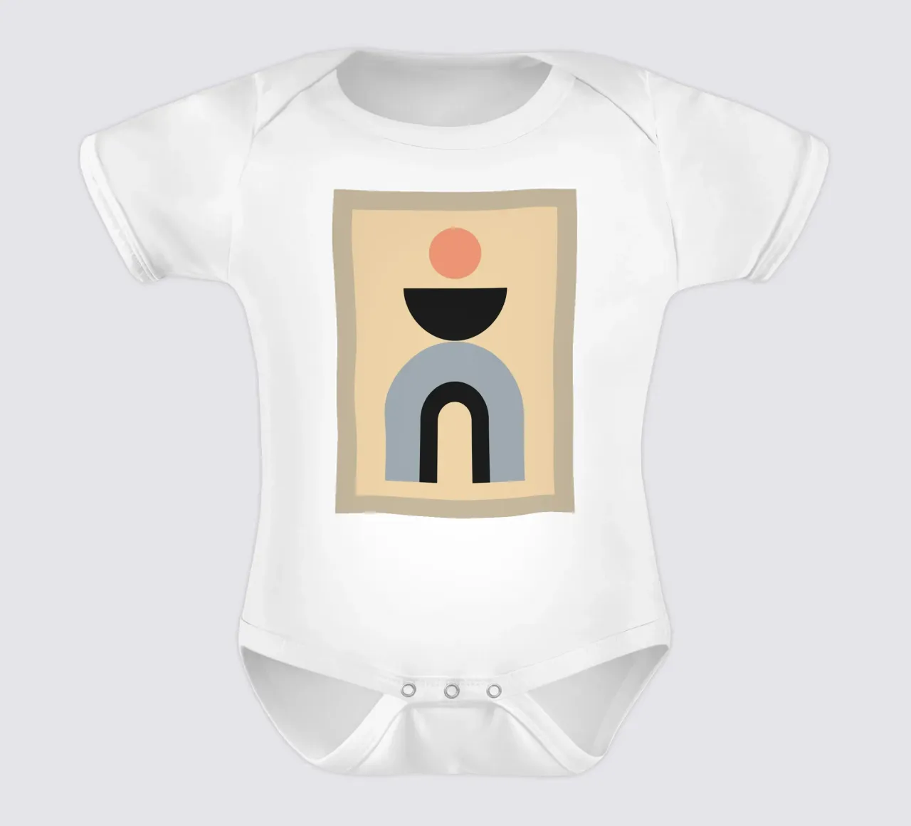 Forme astratte minimali 47 body neonato maniche corte da Gaite