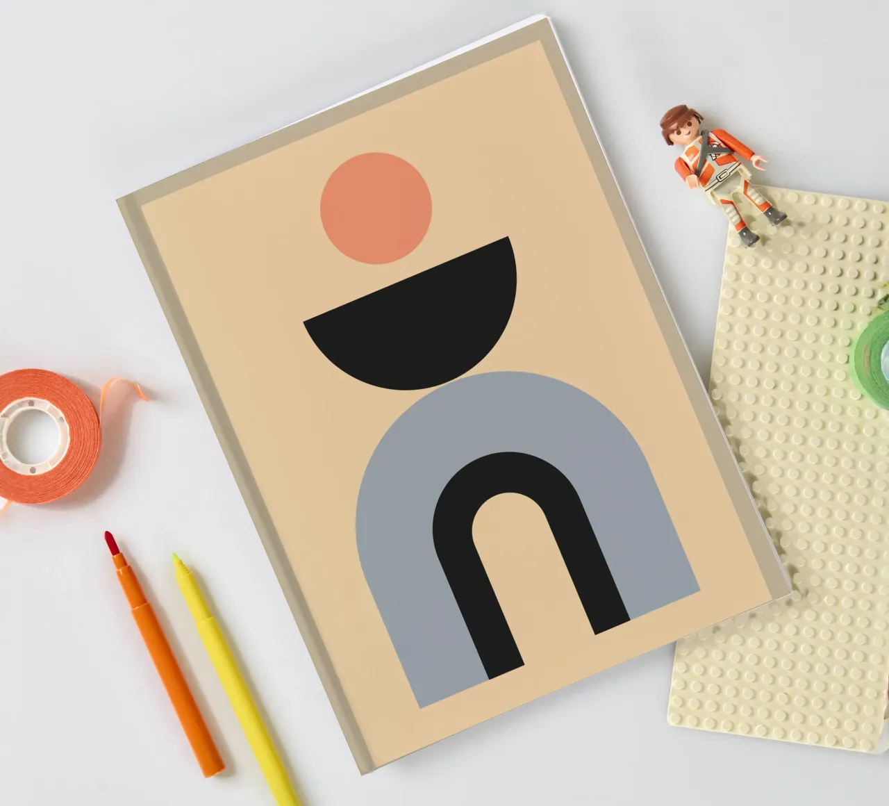Minimal Abstract Shapes 47 notebook by Gaite