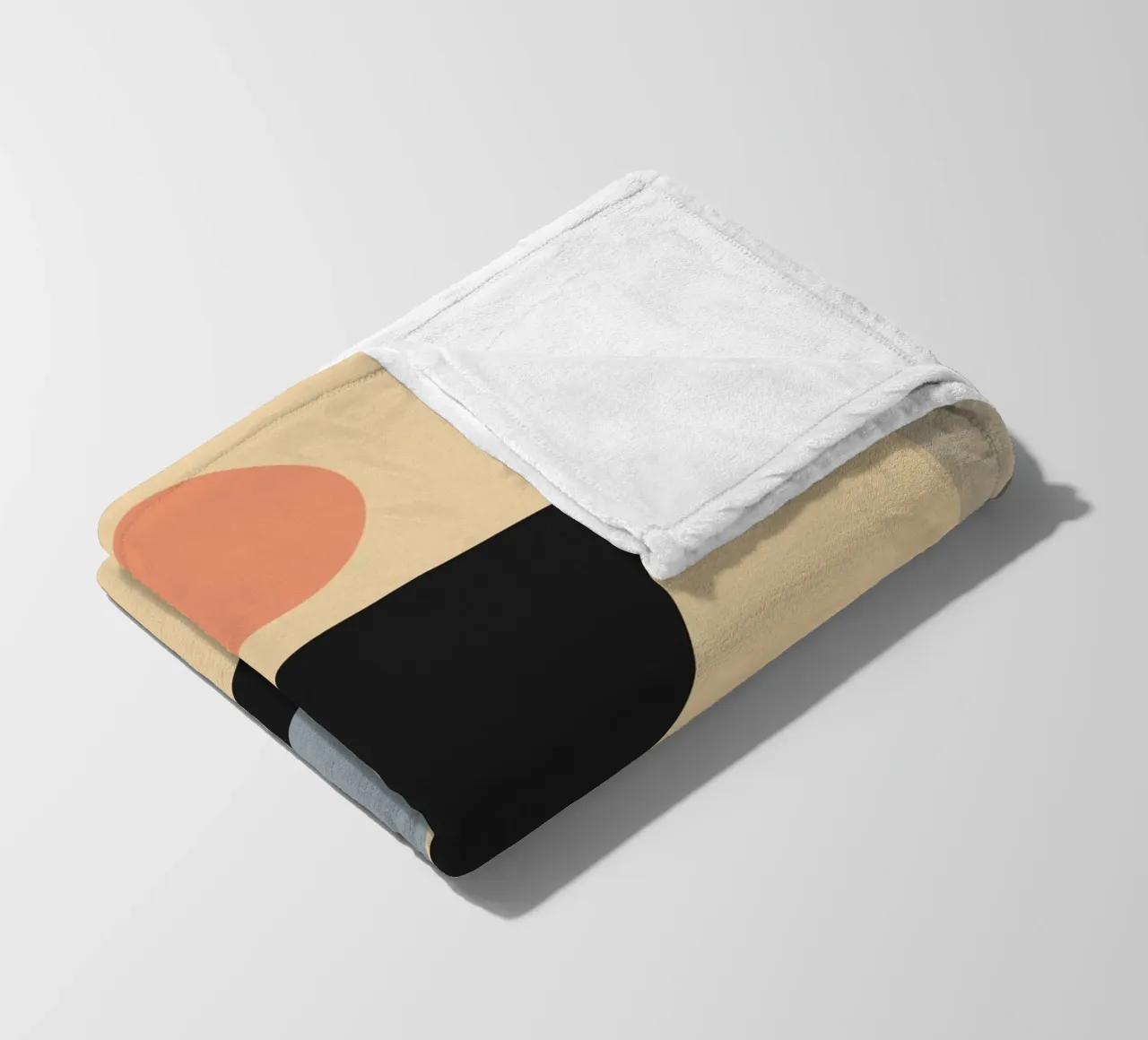 Minimal Abstract Shapes 47 fleece blanket by Gaite