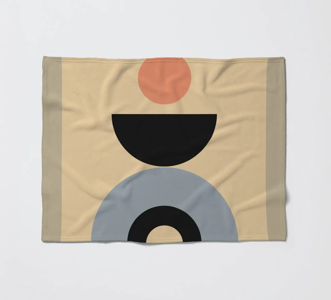Minimal Abstract Shapes 47 fleece blanket by Gaite