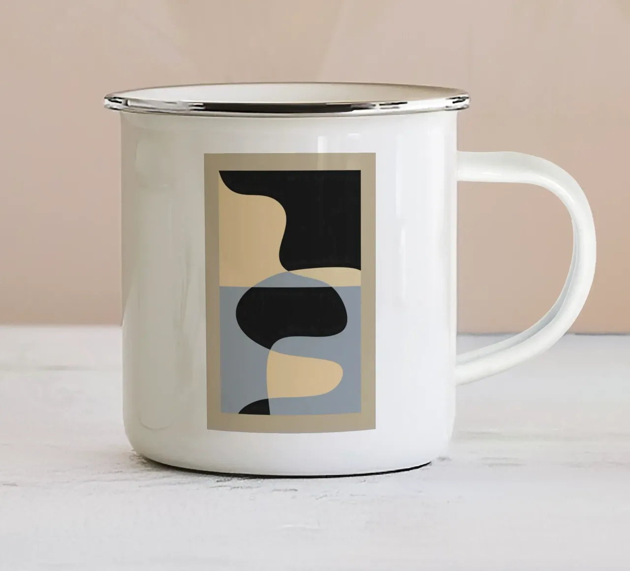 Astrazione 47 tazza in smalto da Gaite