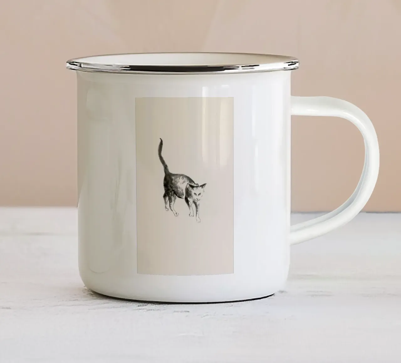Salem tazza in smalto da Flora & Fauna