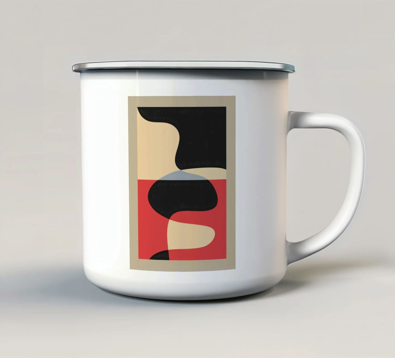 Astrazione 48 tazza in smalto da Gaite